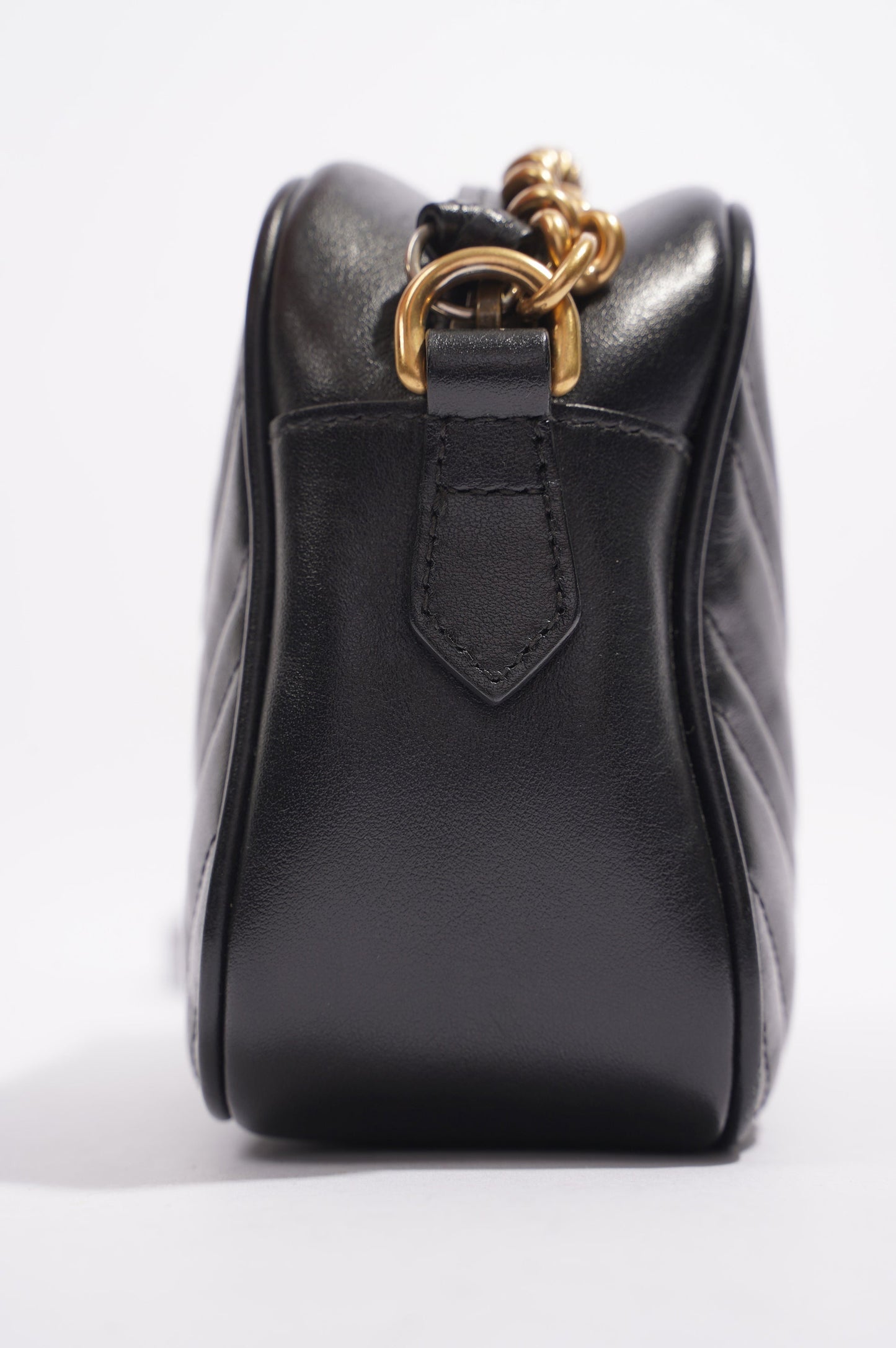 Gucci Womens GG Marmont Bag Black Leather Small