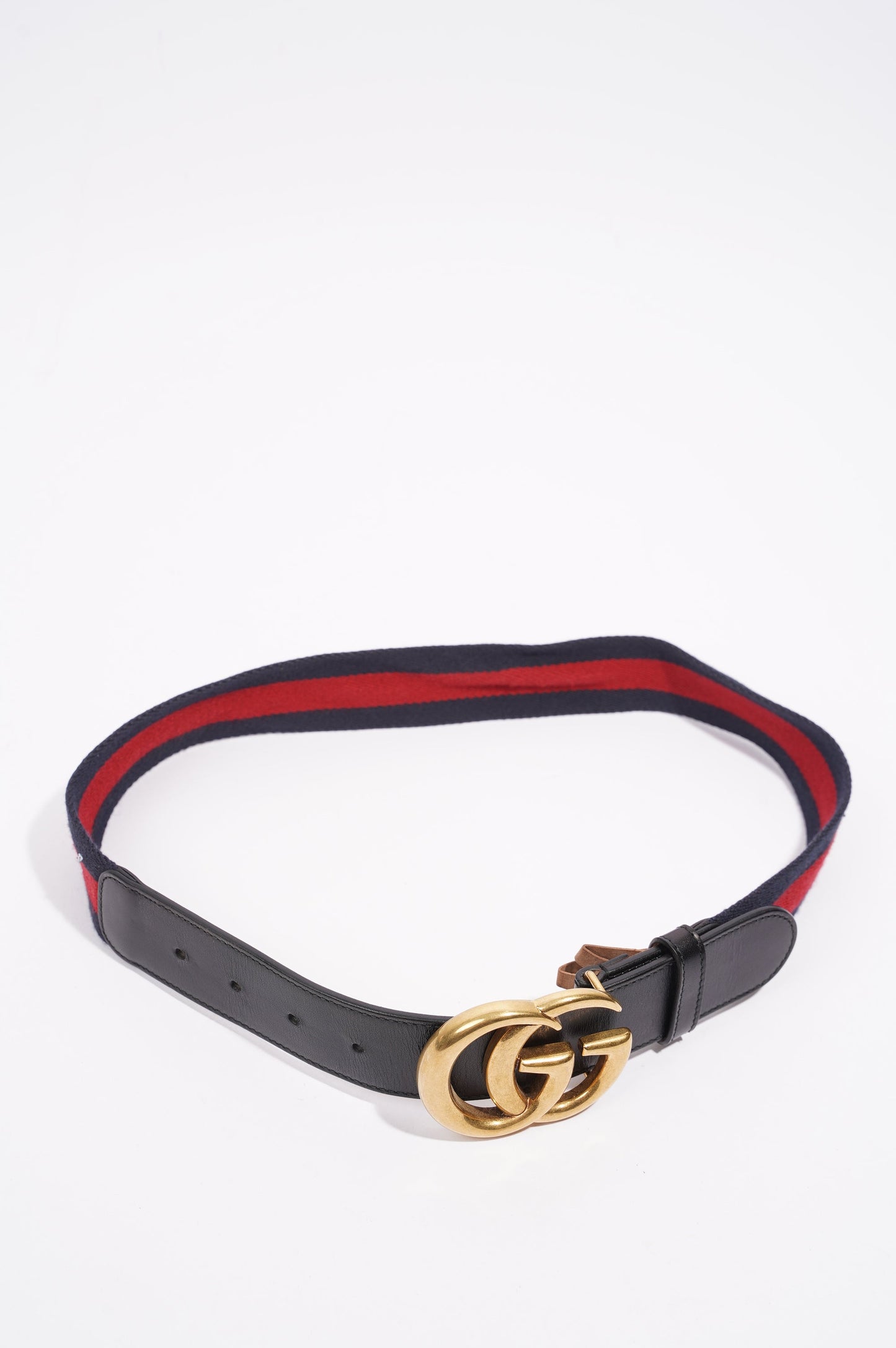 Gucci Womens Marmont GG Web Blue / Red / Brown 75cm - 30"
