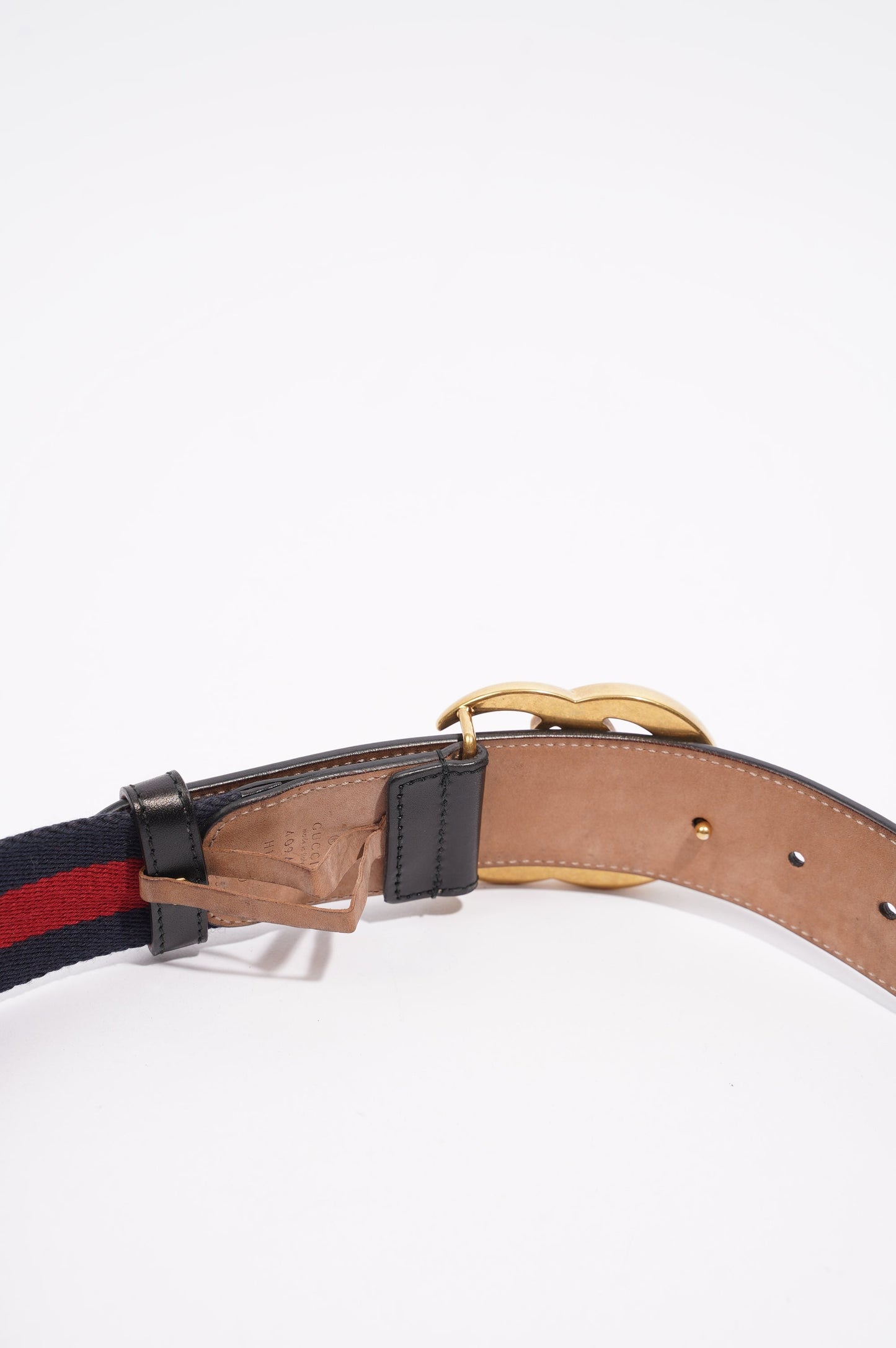 Gucci Womens Marmont GG Web Blue / Red / Brown 75cm - 30"