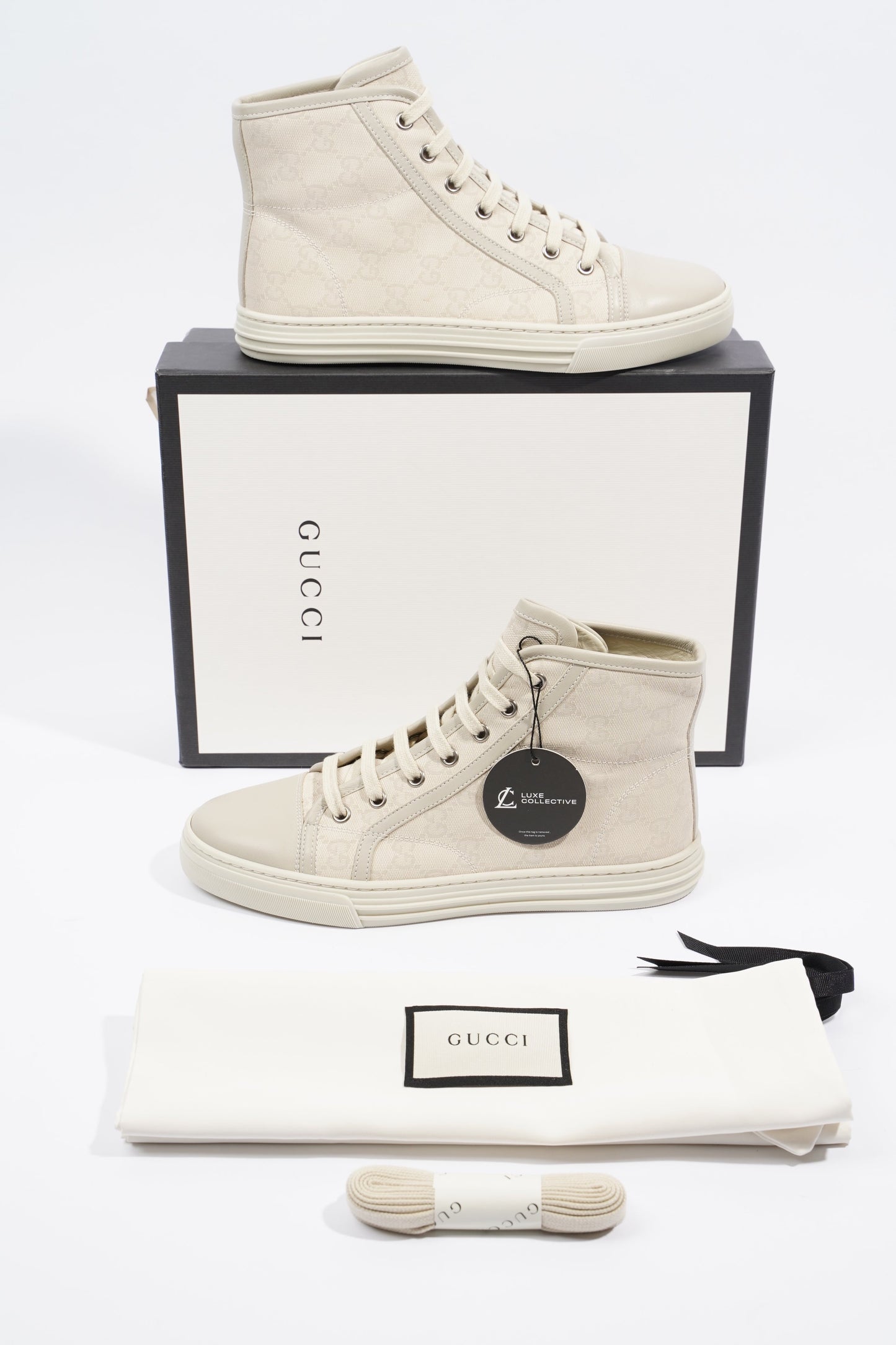 Gucci GG High Top Cream EU 36.5 / UK 3.5