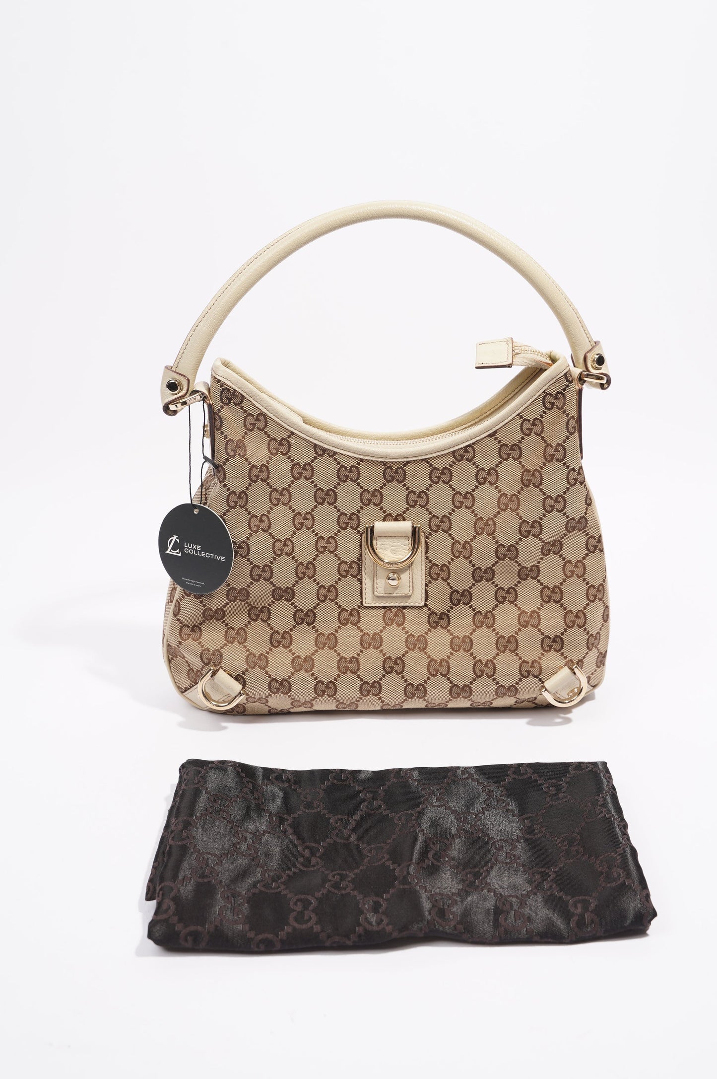 Gucci Hobo Bag Beige Canvas