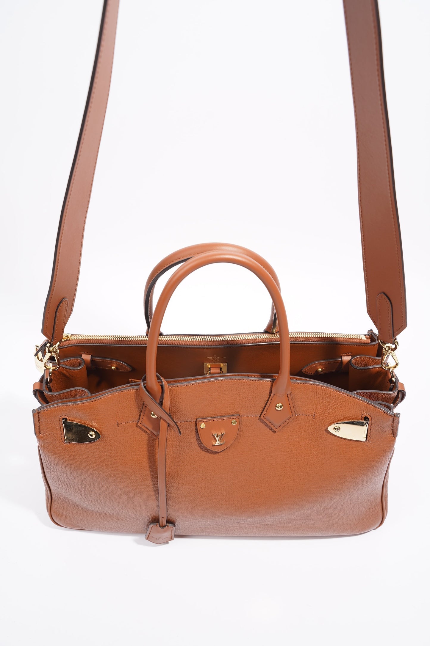 Louis Vuitton All Set Bag Brown Leather