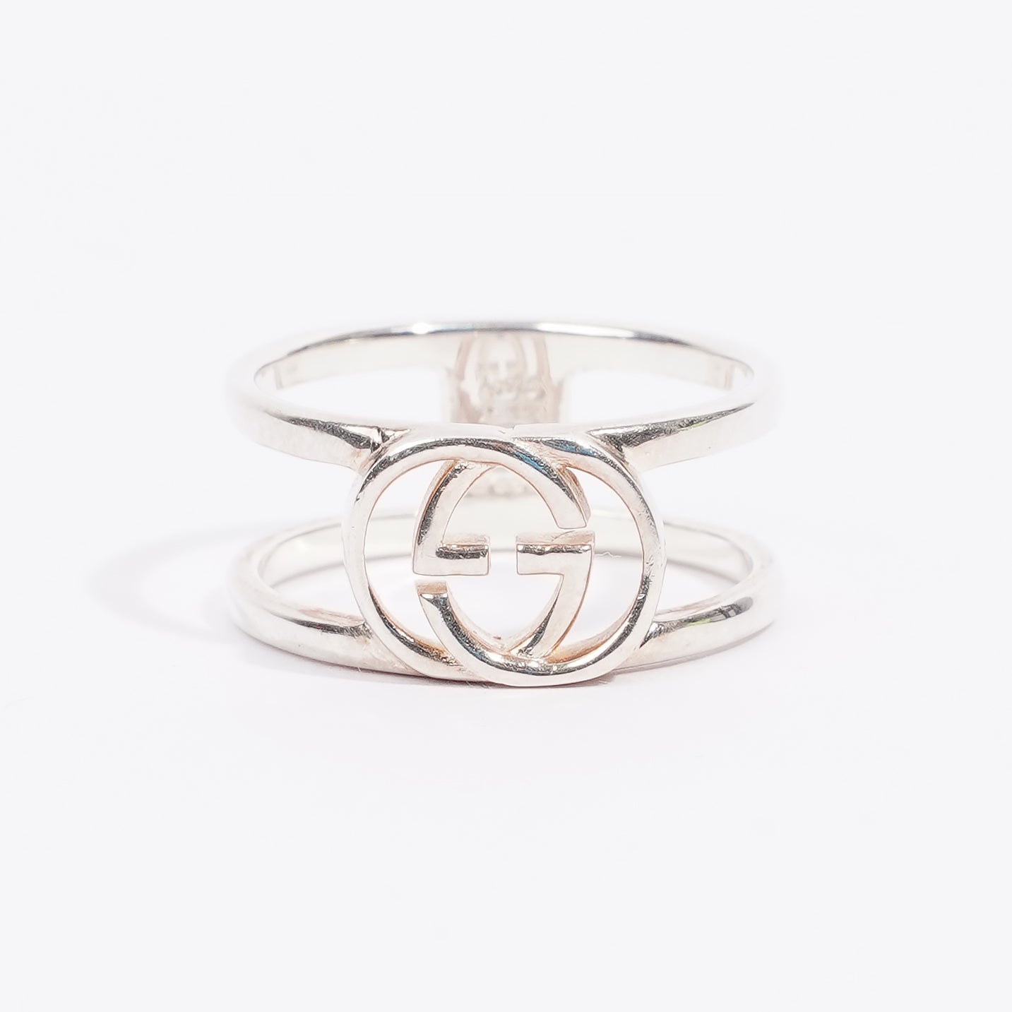 Gucci Double G Ring Silver Silver Sterling 17
