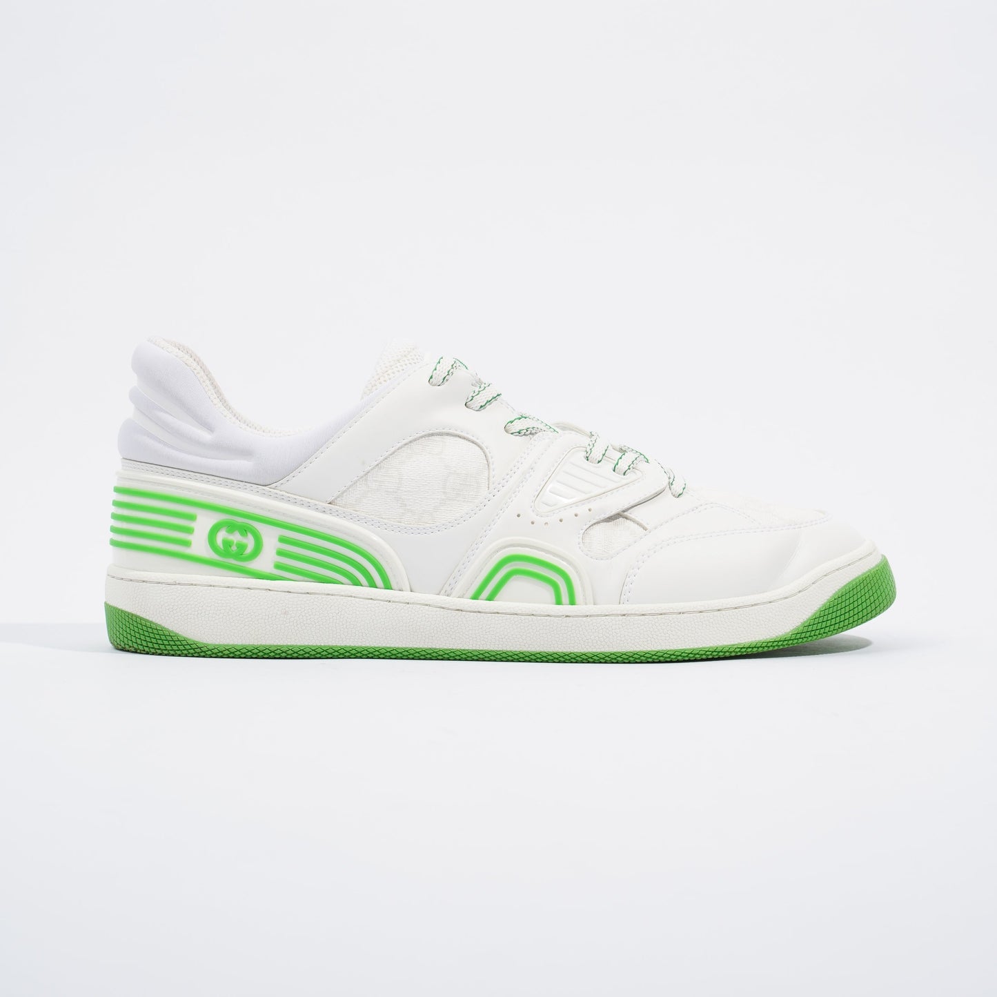 Gucci Basket Sneaker White / Green EU 43.5 / UK 9.5