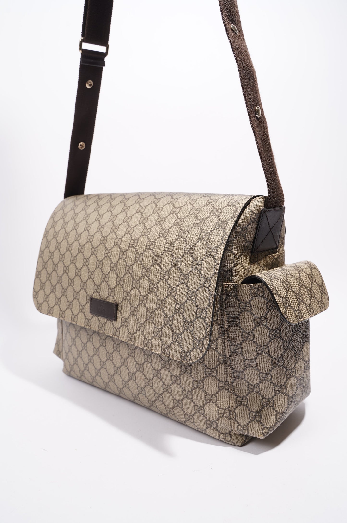 Gucci Womens Changing Bag Brown Canvas