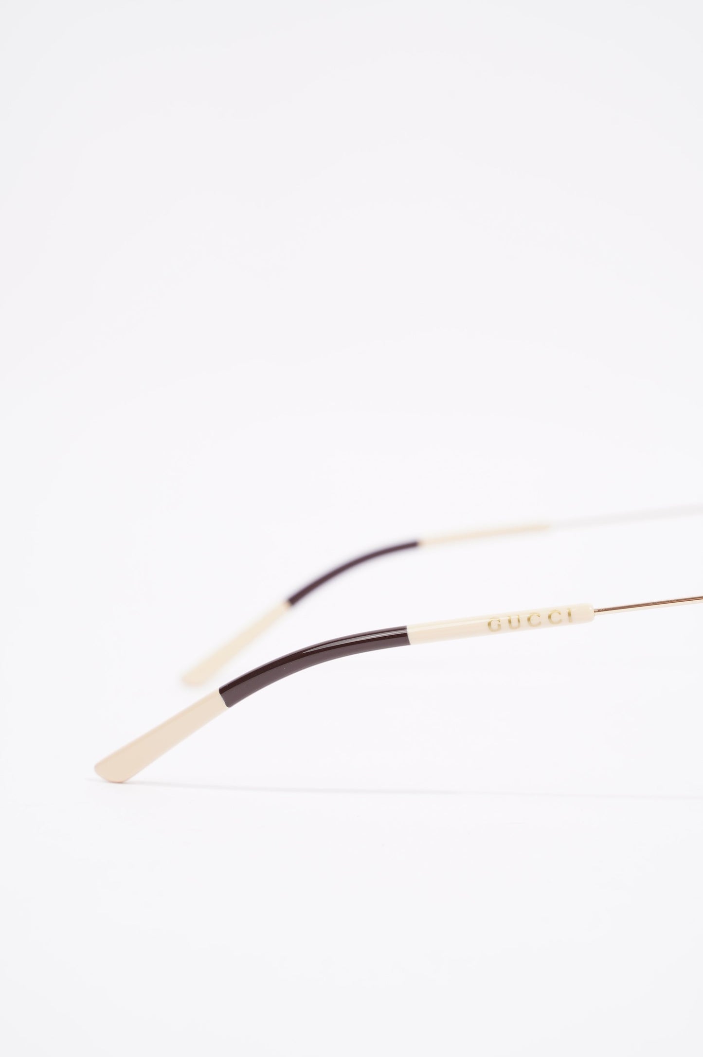 Gucci Womens Round Sunglasses Brown Acetate 145