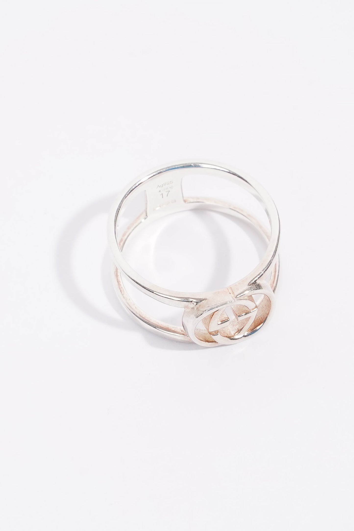 Gucci Double G Ring Silver Silver Sterling 17