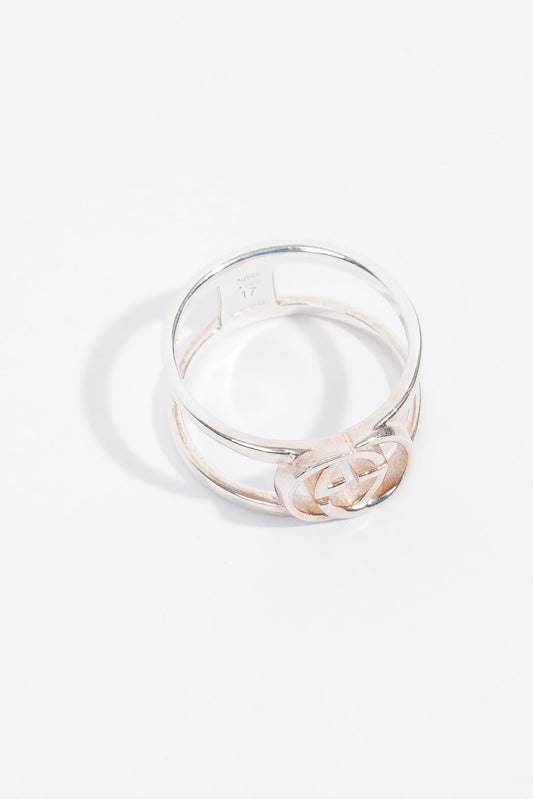Gucci Double G Ring Silver Silver Sterling 17