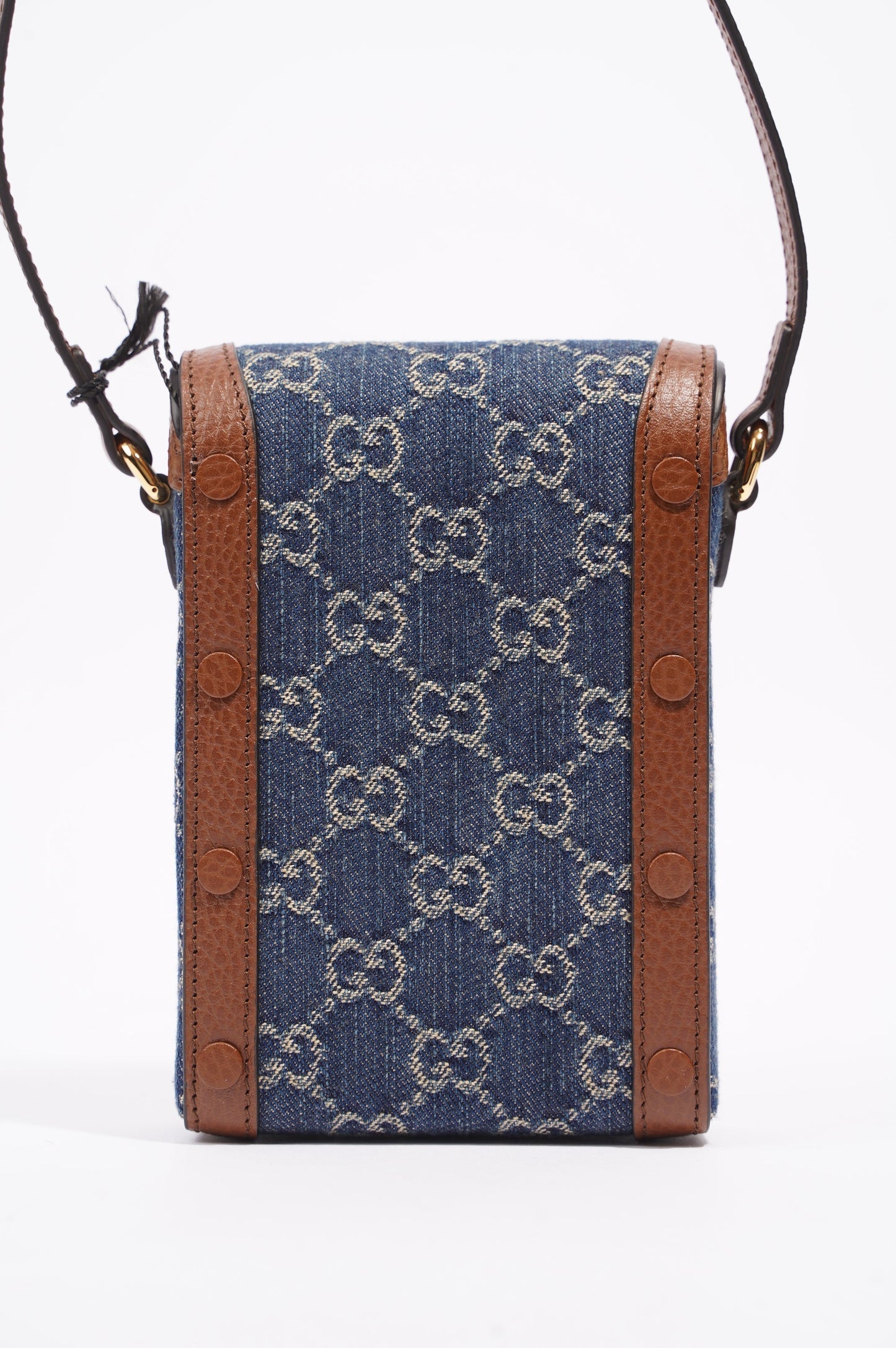 Gucci Horsebit 1955 Mini Bag Denim / Brown