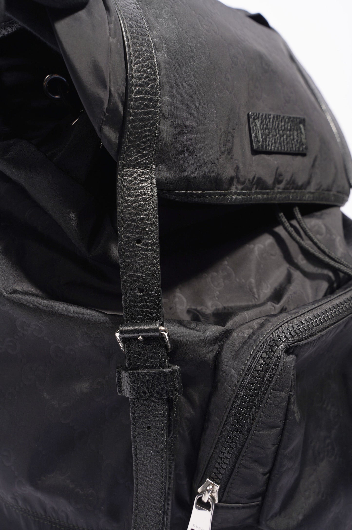 Gucci Vintage Nylon Backpack Black