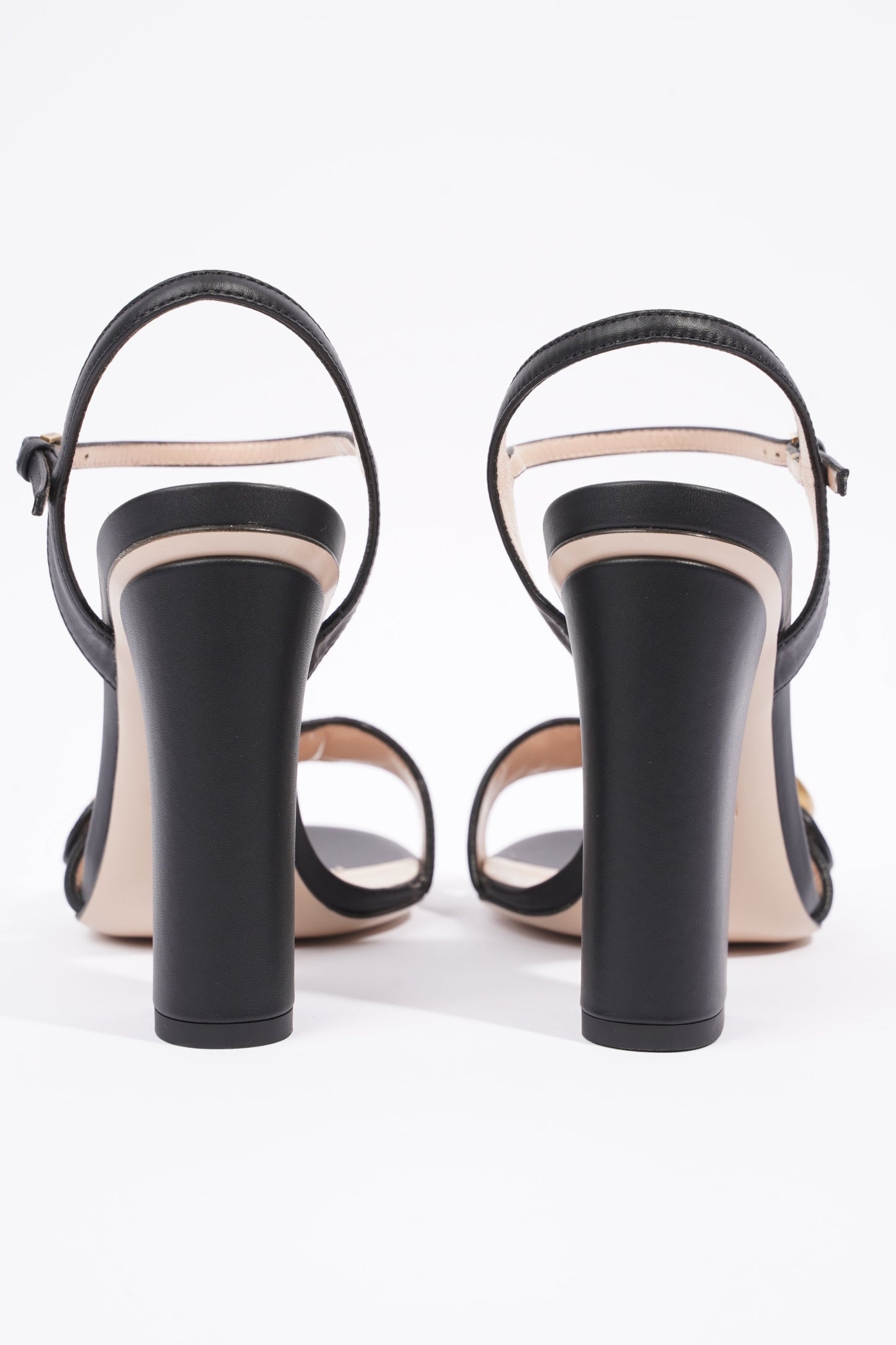 Gucci Womens Marmont Sandal Black / Gold EU 37 / UK 4