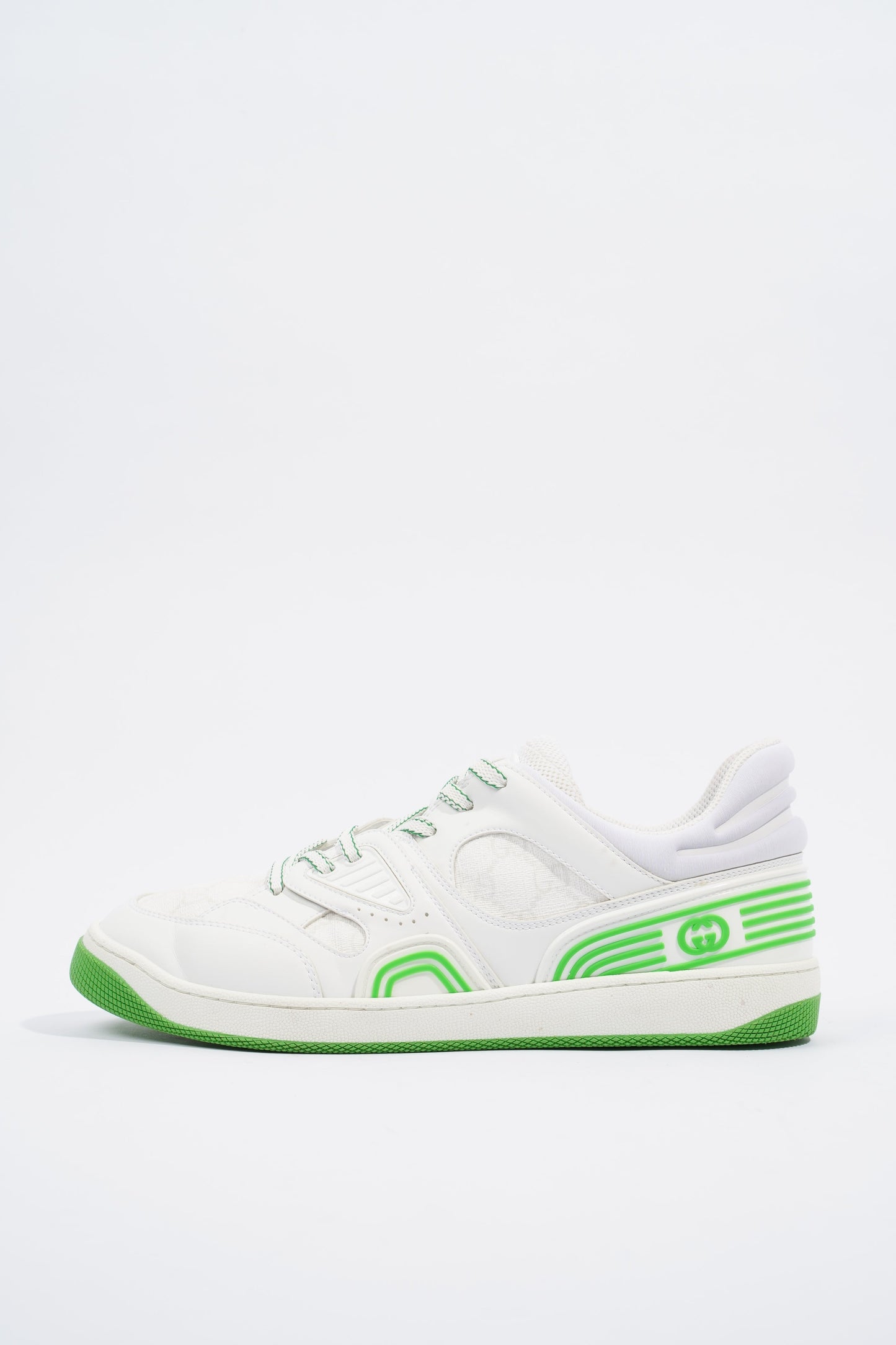 Gucci Basket Sneaker White / Green EU 43.5 / UK 9.5