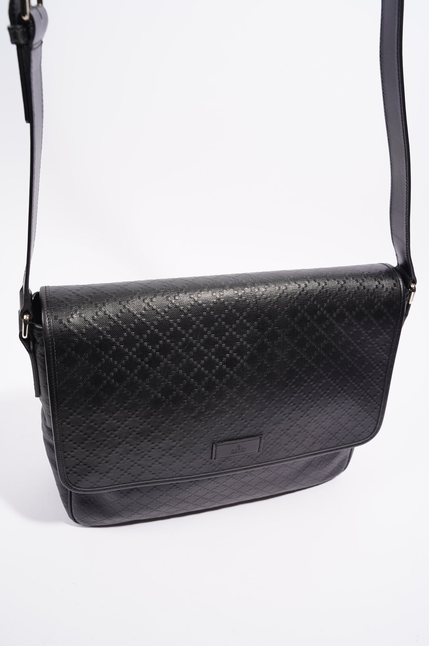 Gucci Mens Shima Messenger Bag Black