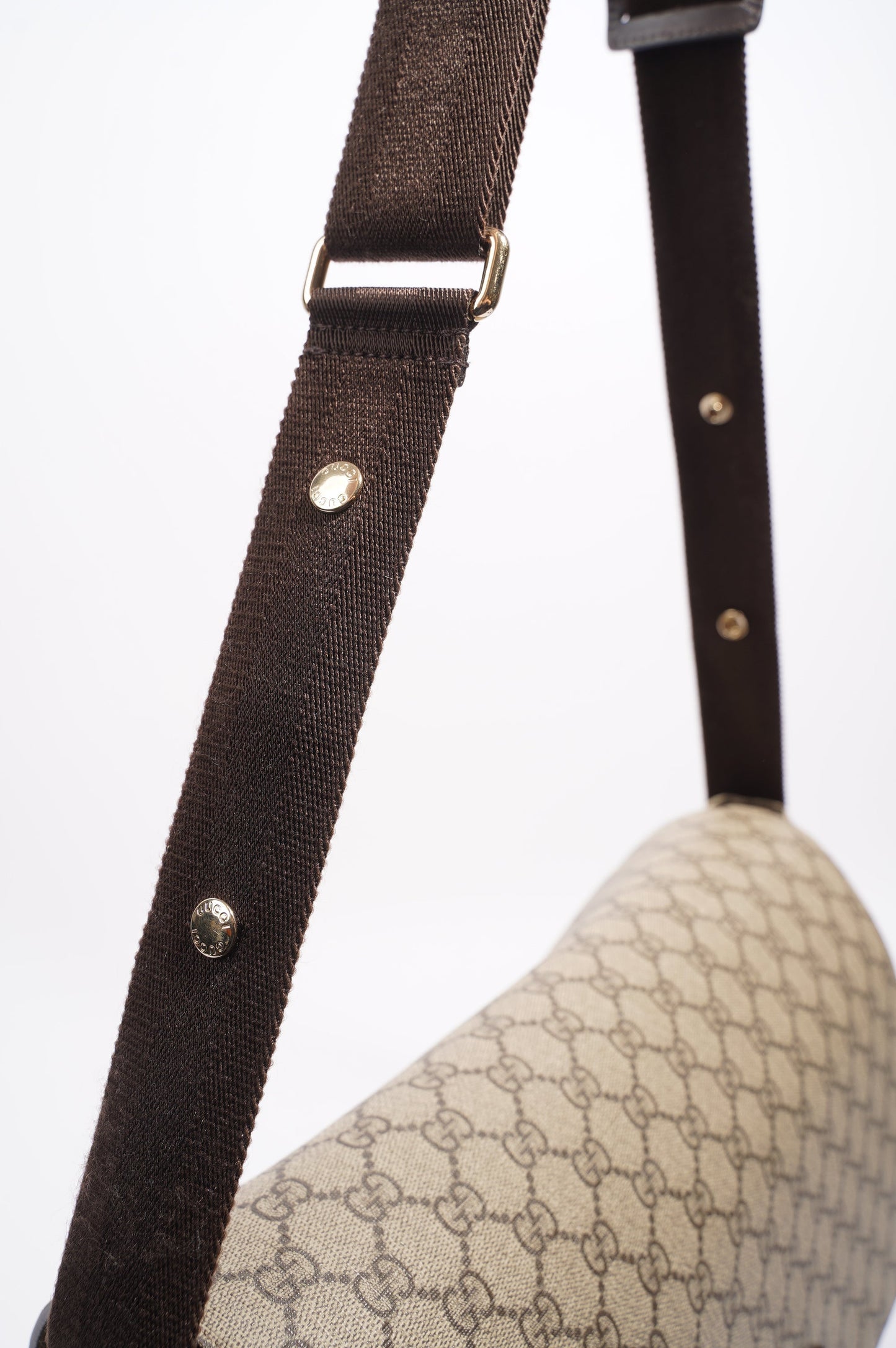 Gucci Womens Changing Bag Brown Canvas