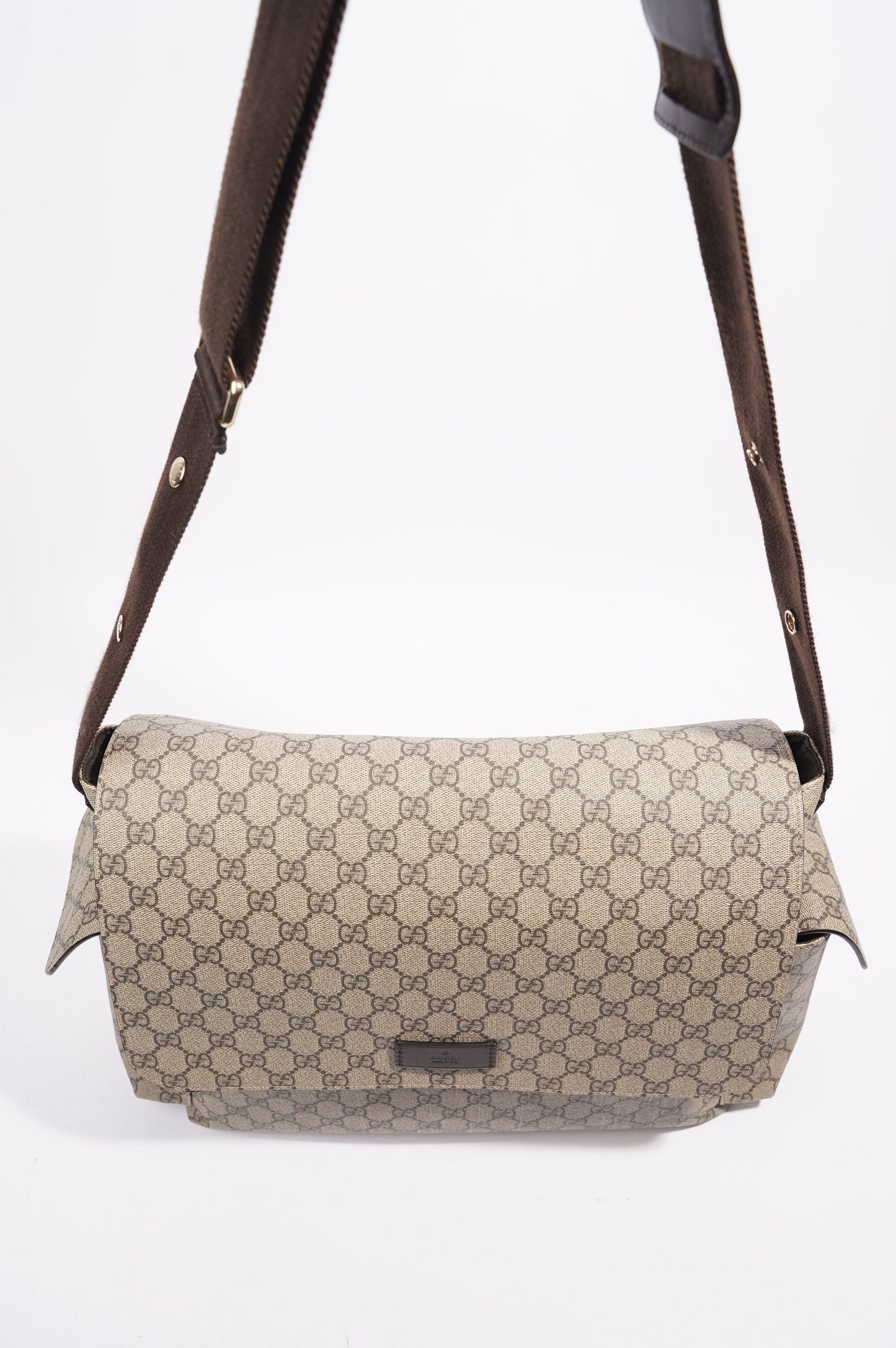 Gucci Womens Changing Bag Brown Canvas