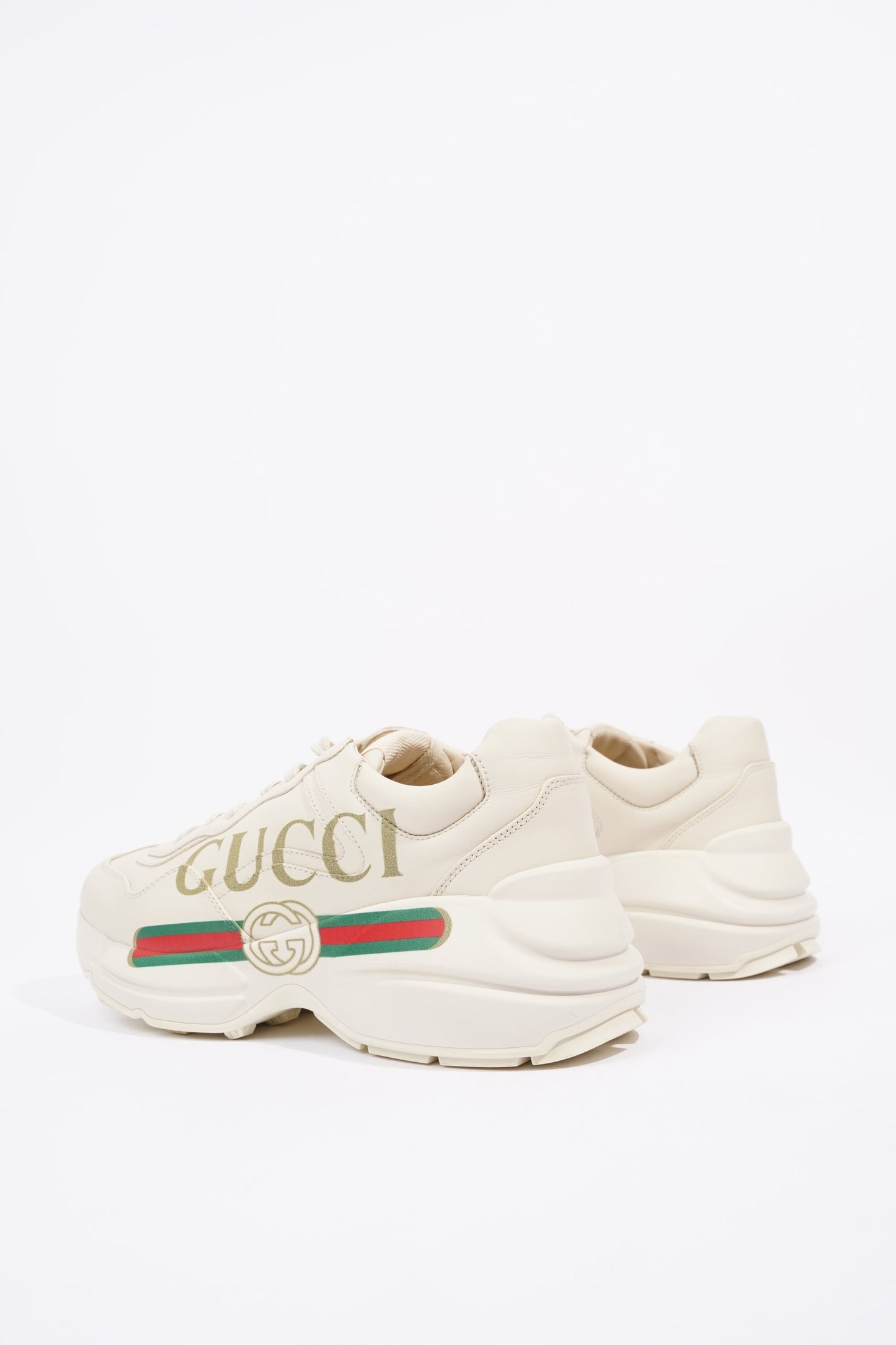 Gucci Womens Rhyton Logo Beige EU 39 / UK 6