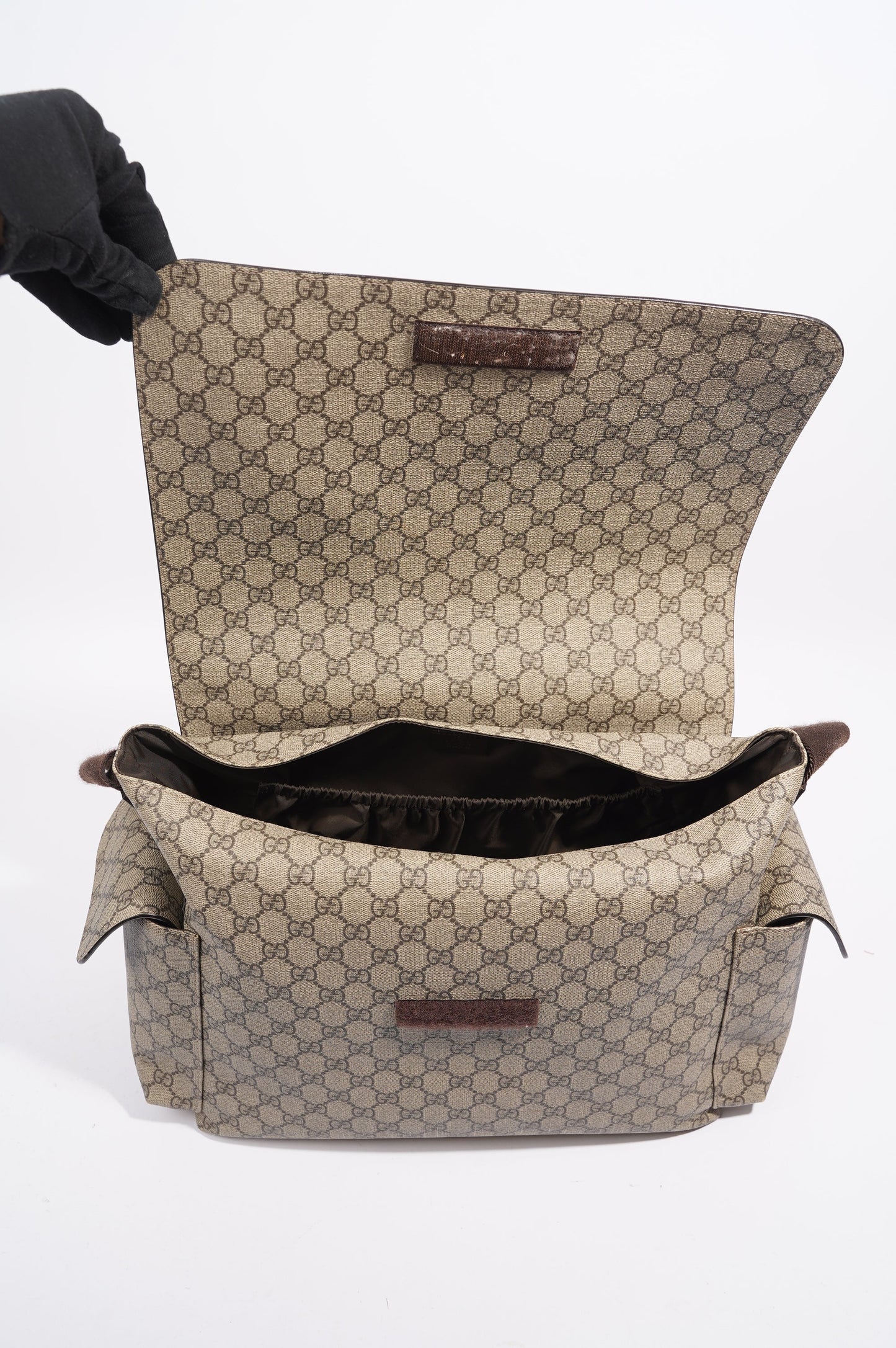 Gucci Womens Changing Bag Brown Canvas