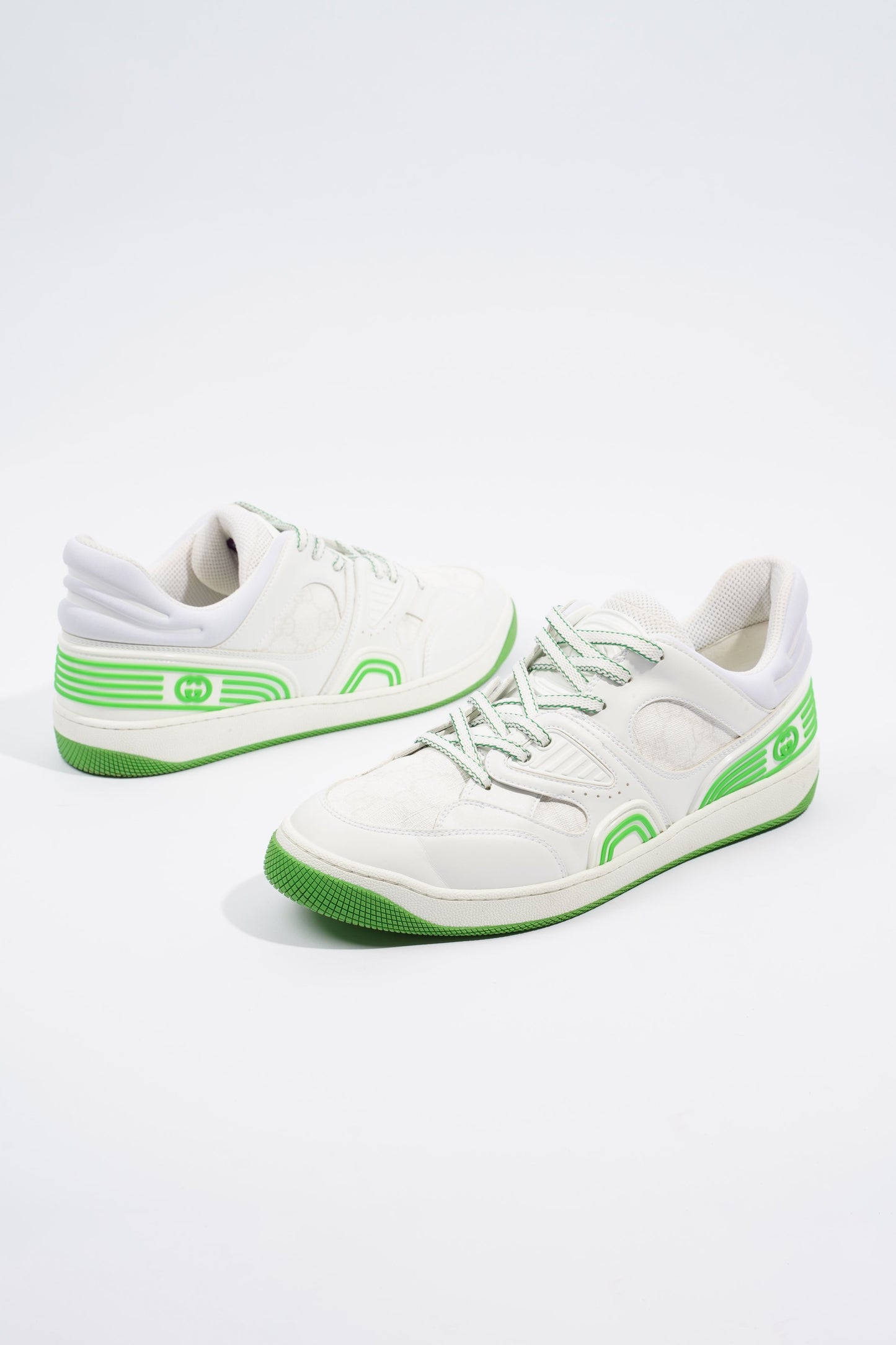 Gucci Basket Sneaker White / Green EU 43.5 / UK 9.5