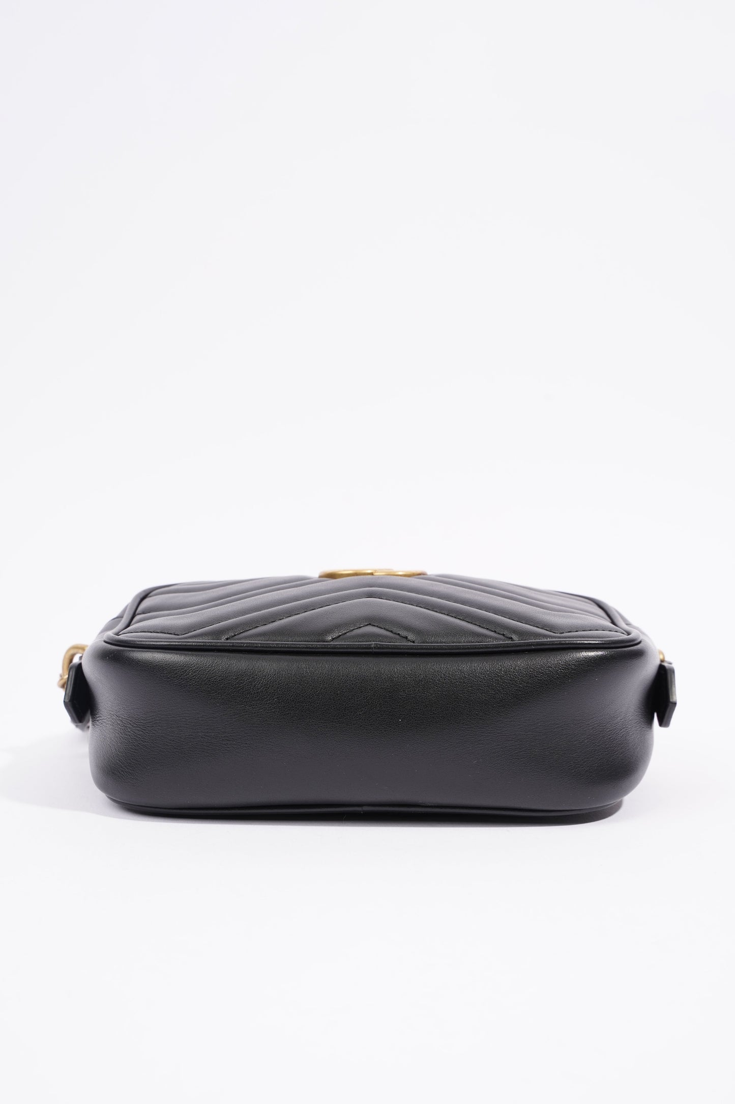 Gucci Marmont Zip Black Leather Mini