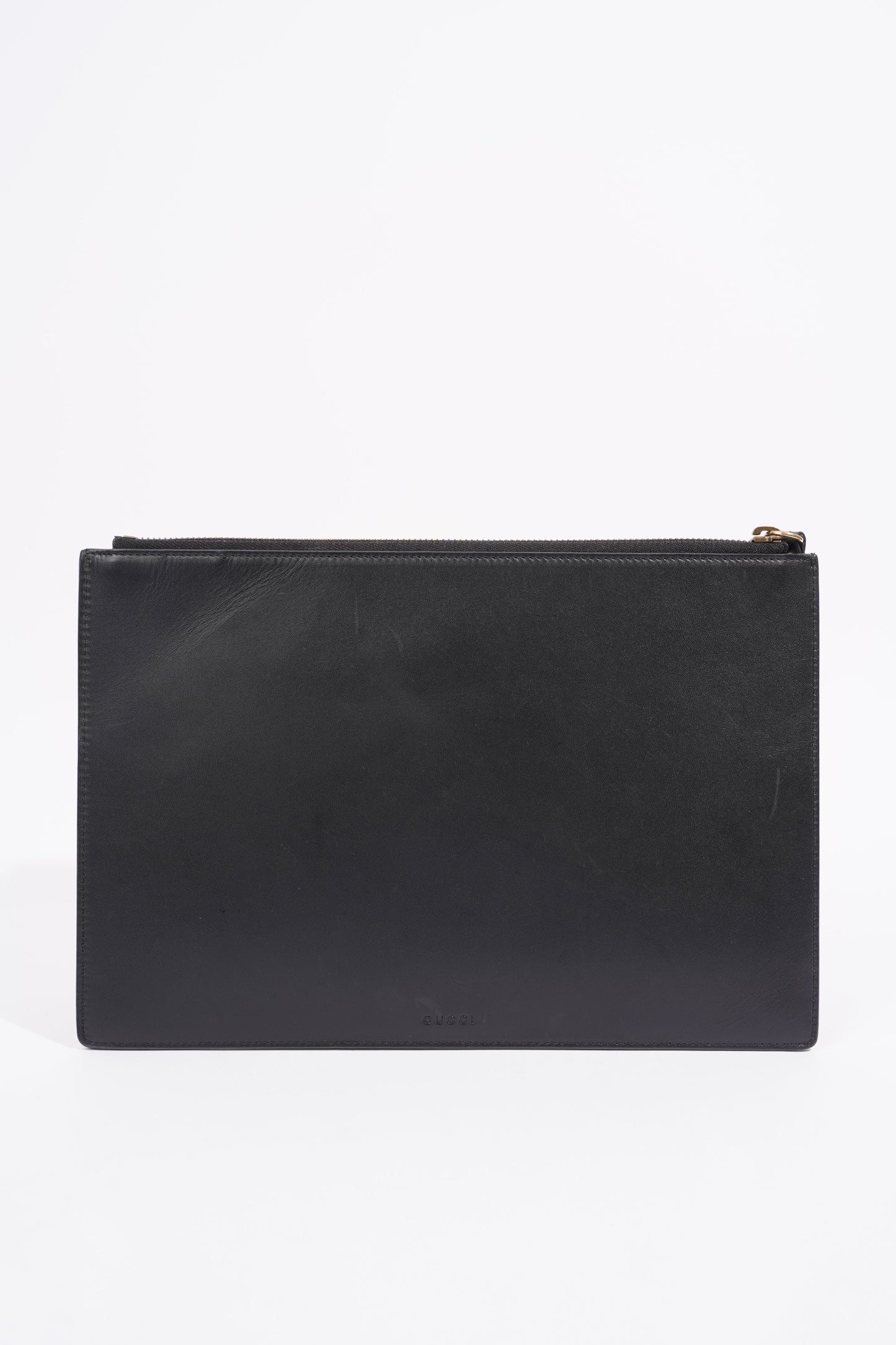 Gucci Gucci is Life Clutch Black Leather