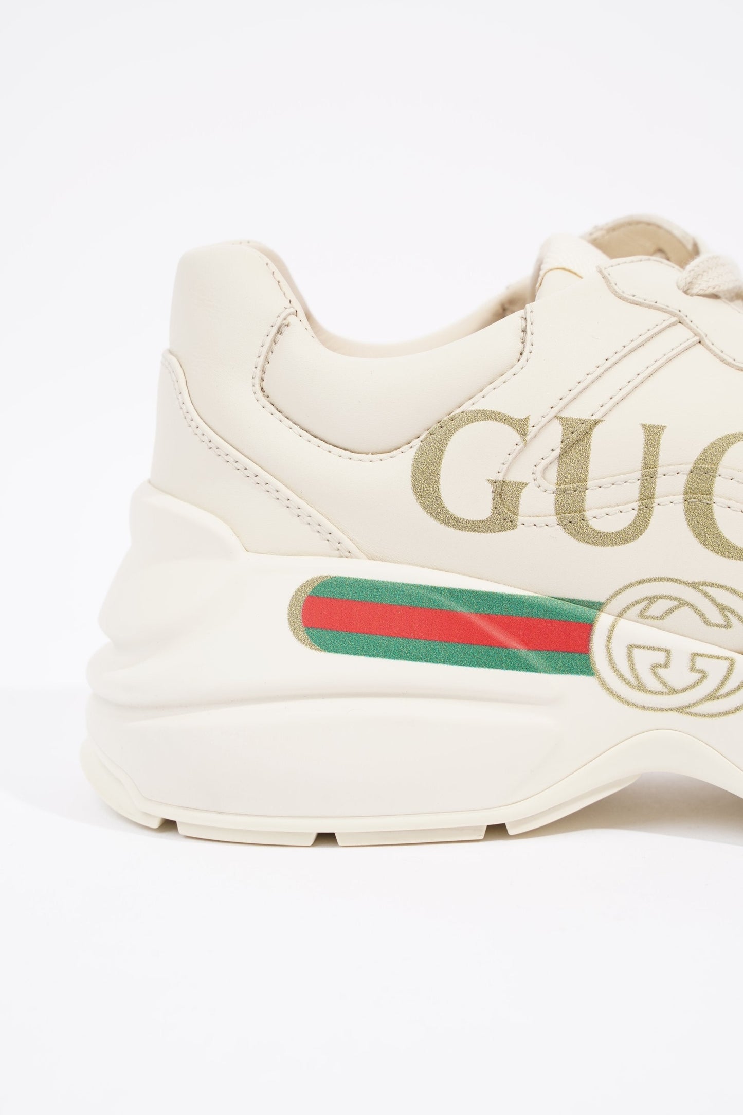 Gucci Womens Rhyton Logo Beige EU 39 / UK 6