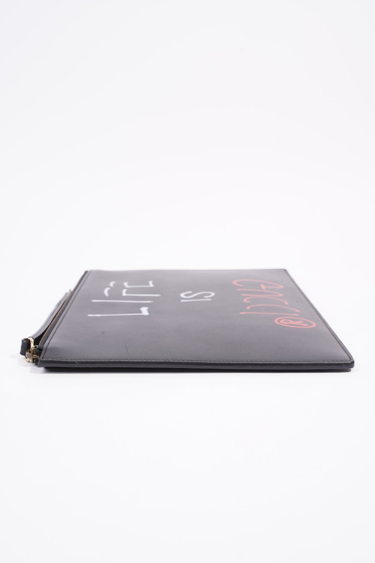 Gucci Gucci is Life Clutch Black Leather