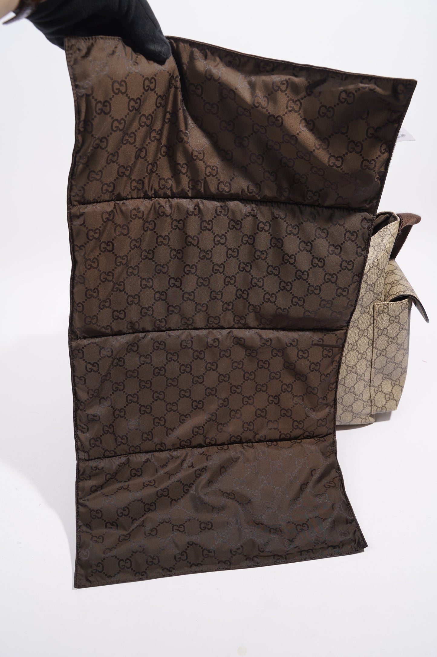 Gucci Womens Changing Bag Brown Canvas