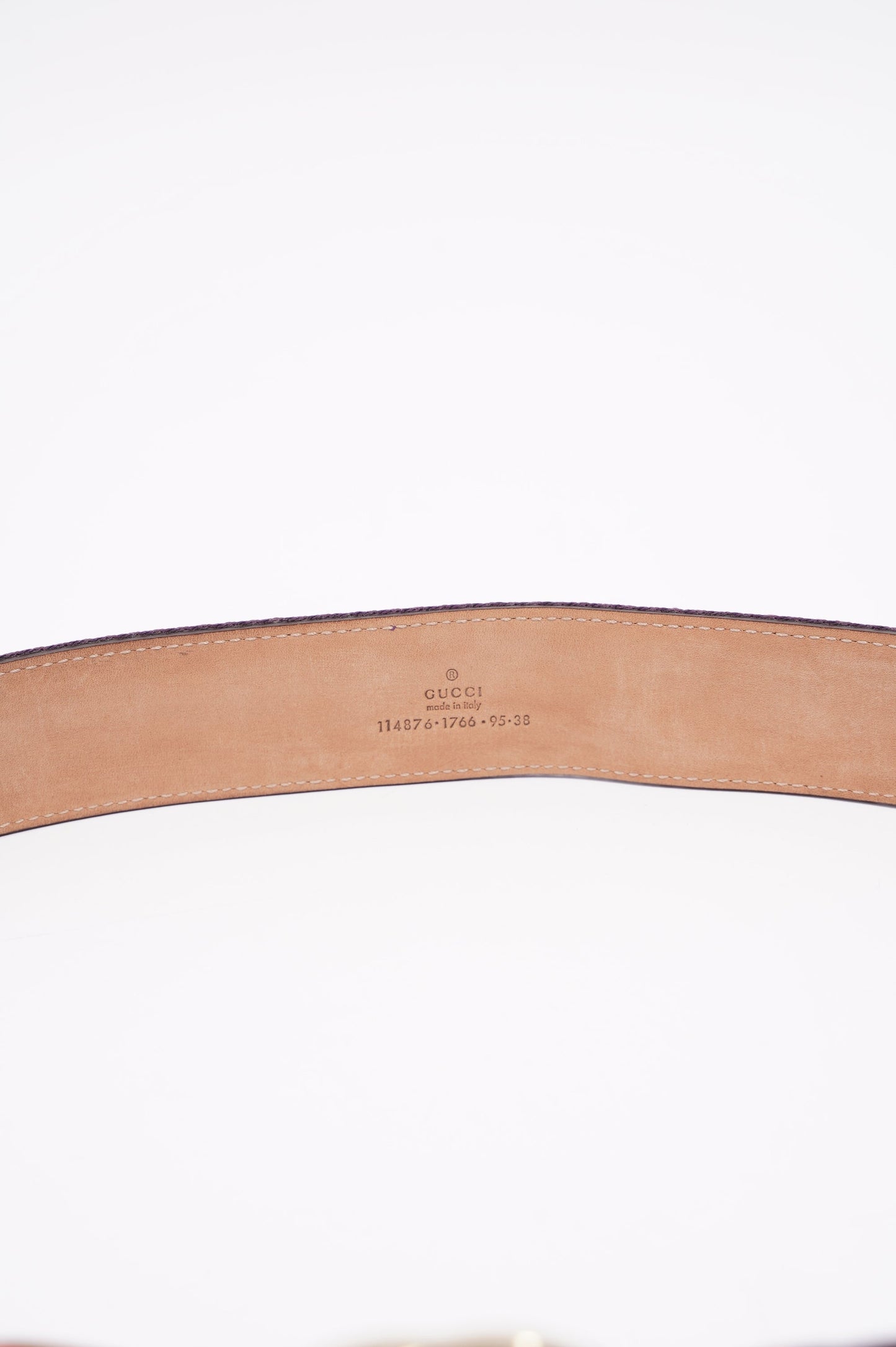 Gucci Womens Interlocking Belt Pink / Red / Purple 95cm - 38"