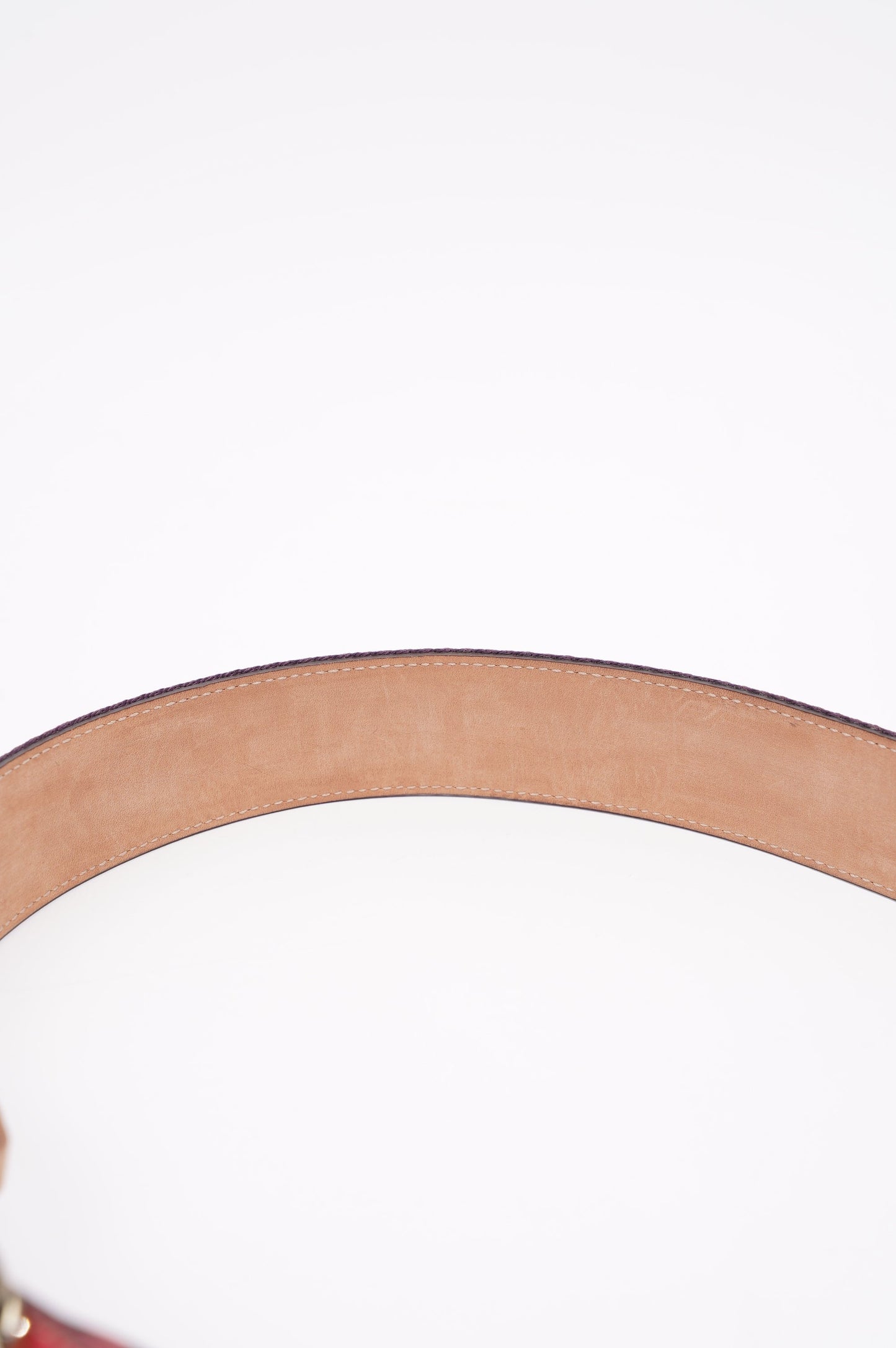 Gucci Womens Interlocking Belt Pink / Red / Purple 95cm - 38"