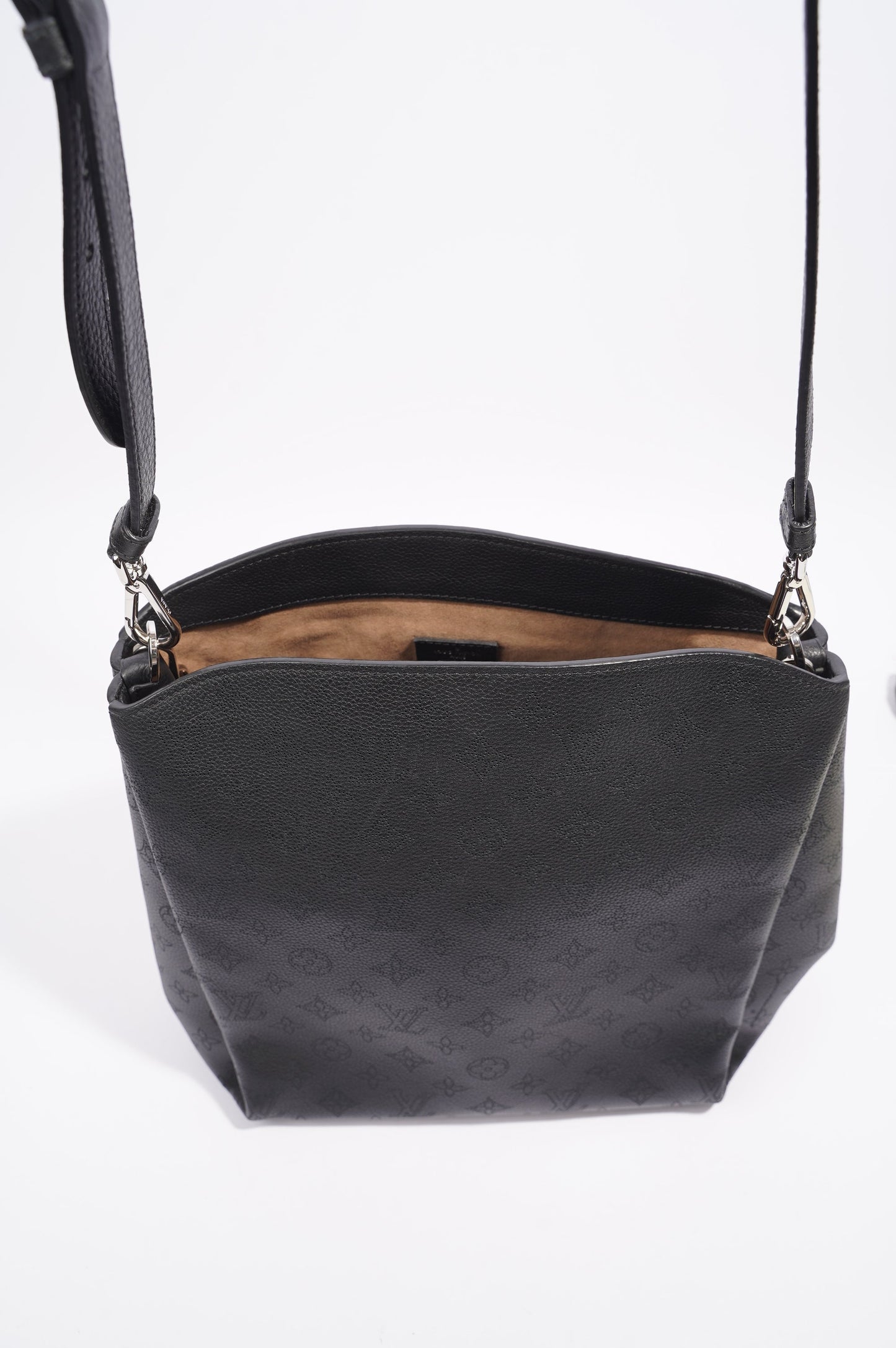 Louis Vuitton Babylone Bag Black Mahina Monogram Leather PM