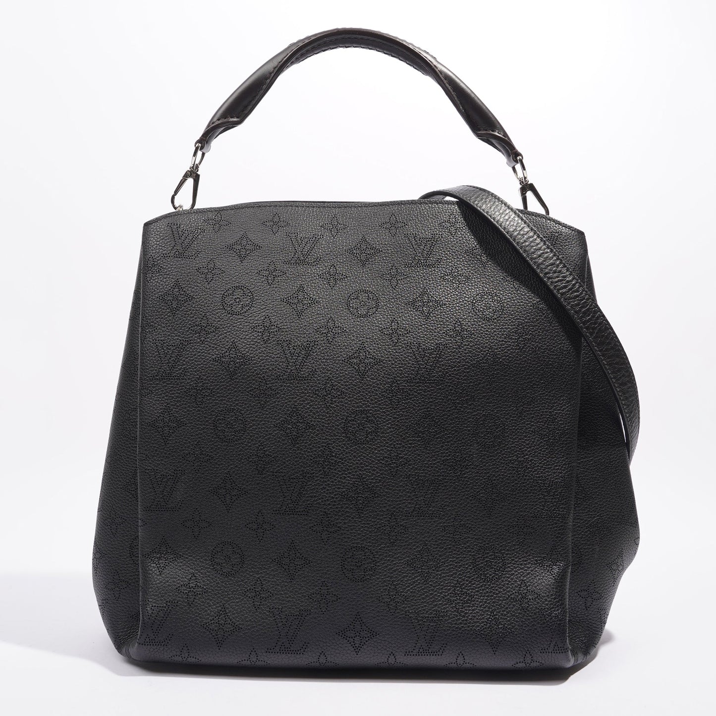 Louis Vuitton Babylone Bag Black Mahina Monogram Leather PM