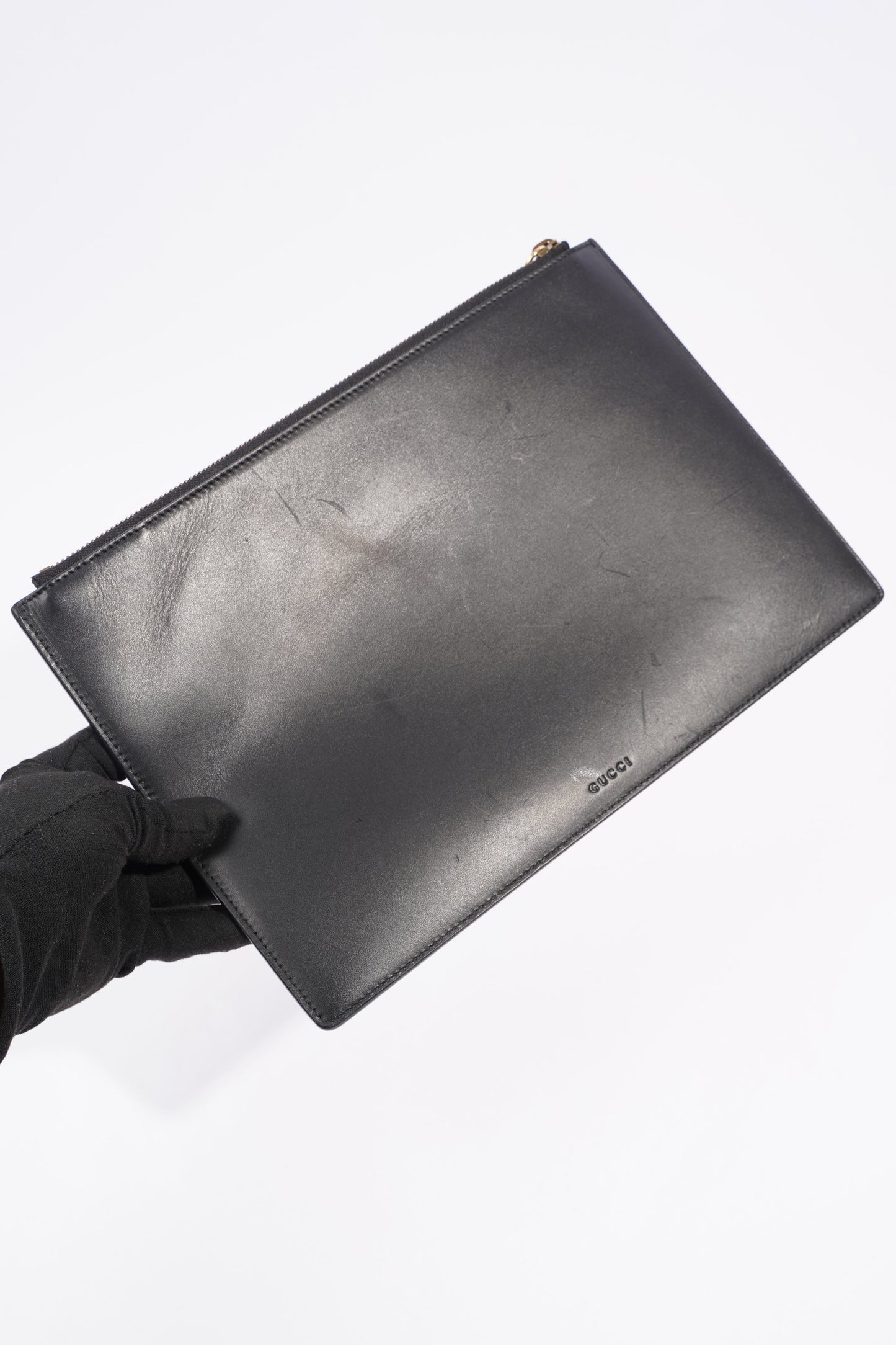 Gucci Gucci is Life Clutch Black Leather