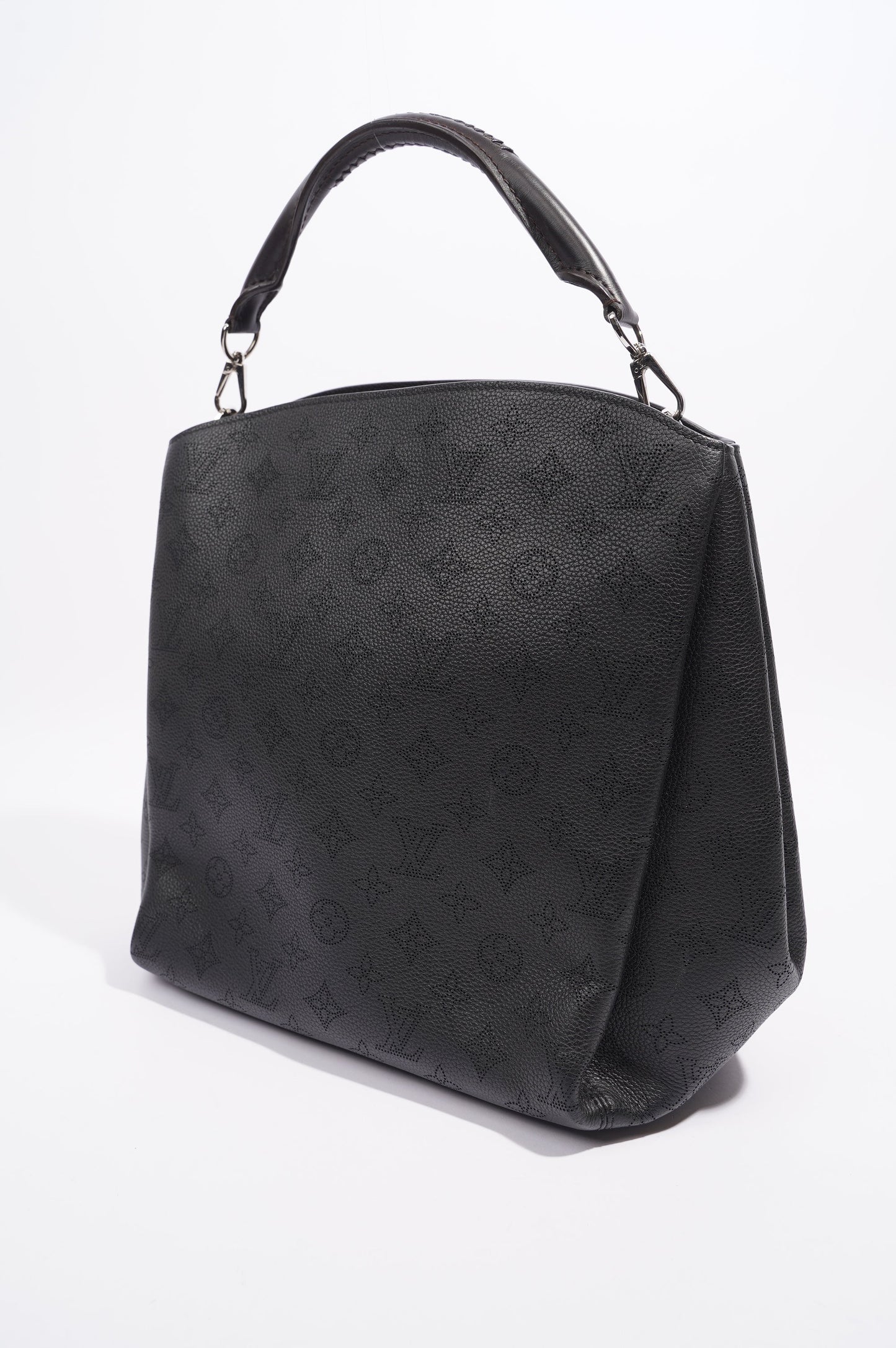 Louis Vuitton Babylone Bag Black Mahina Monogram Leather PM