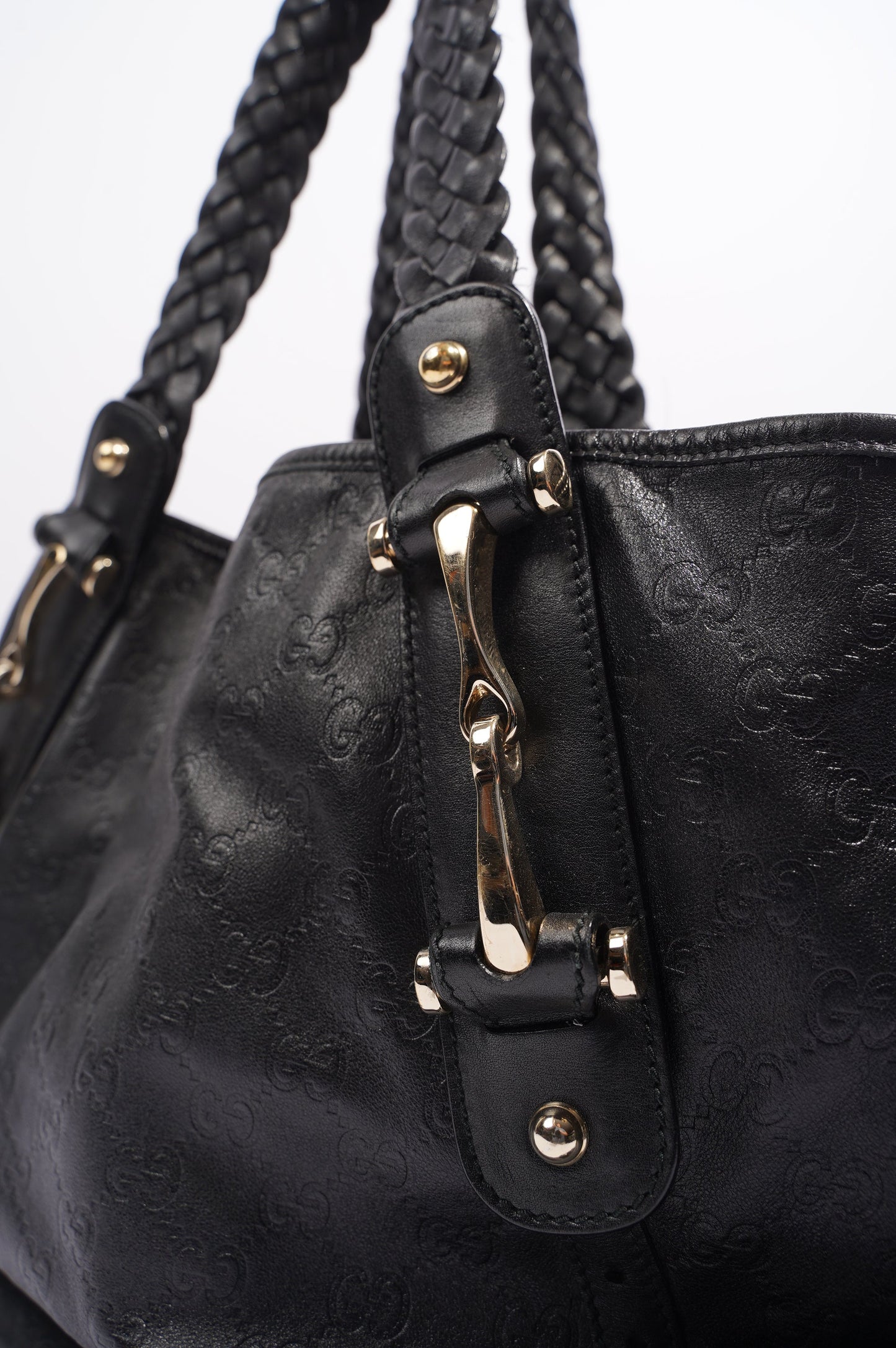 Gucci Womens Pelham Bag Black Leather