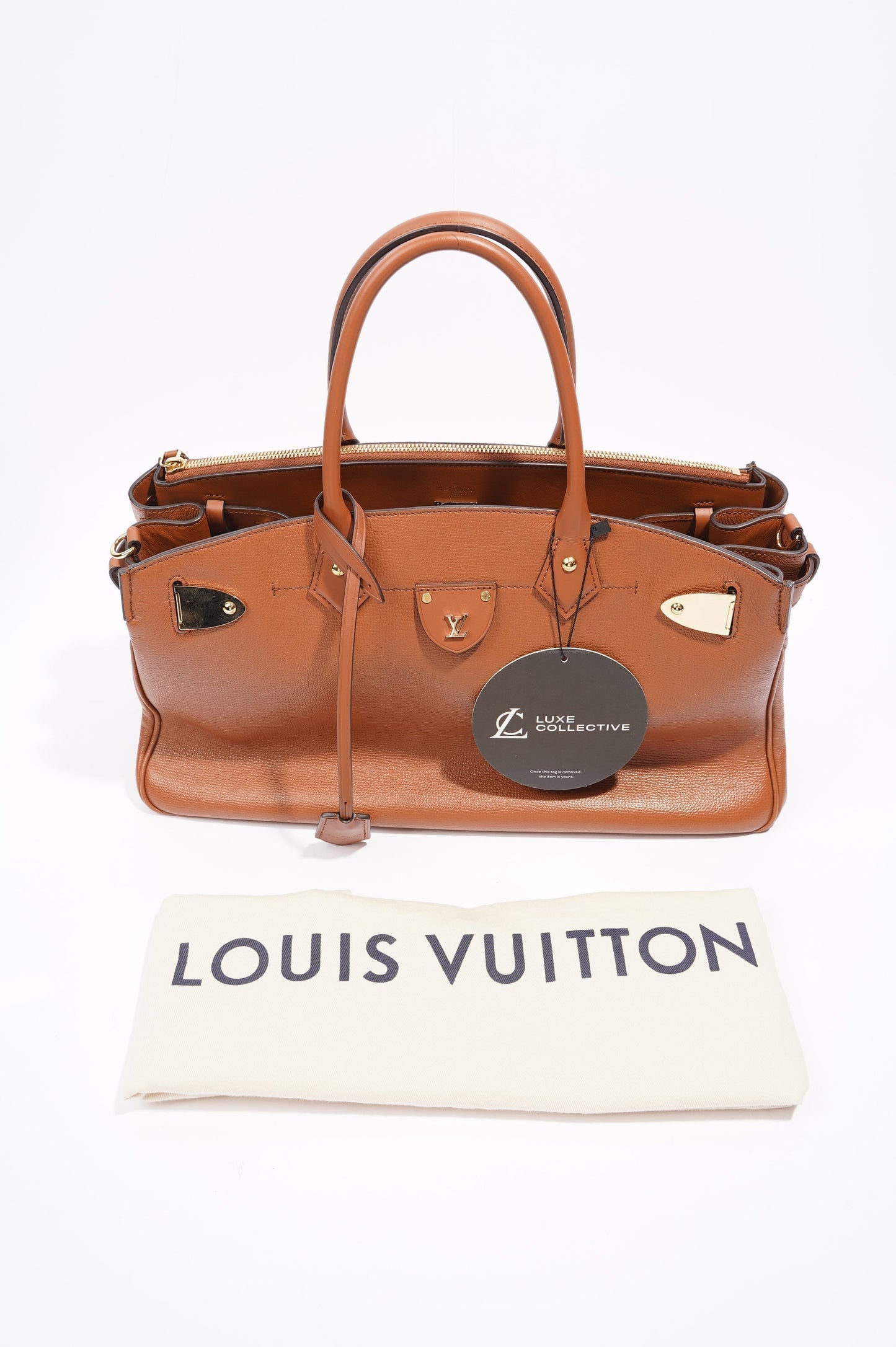Louis Vuitton All Set Bag Brown Leather