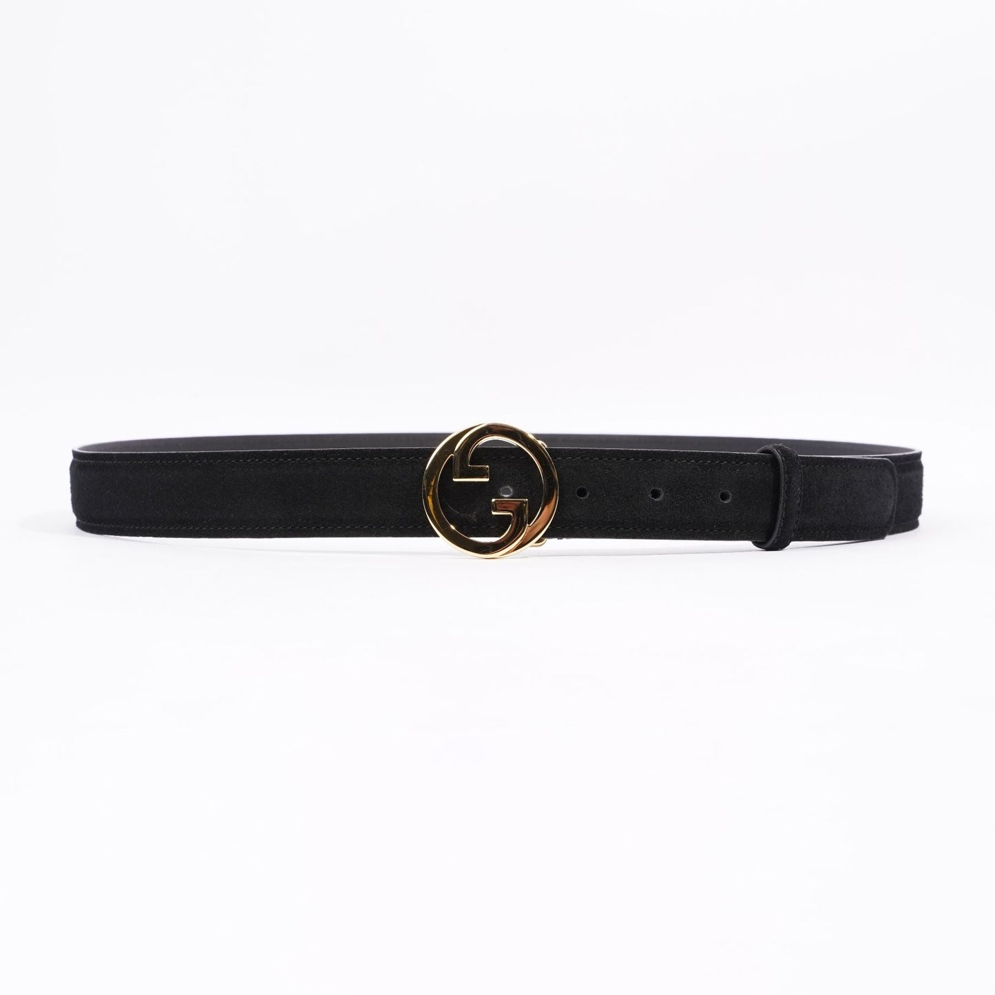 Gucci Blondie Belt Black Suede 105