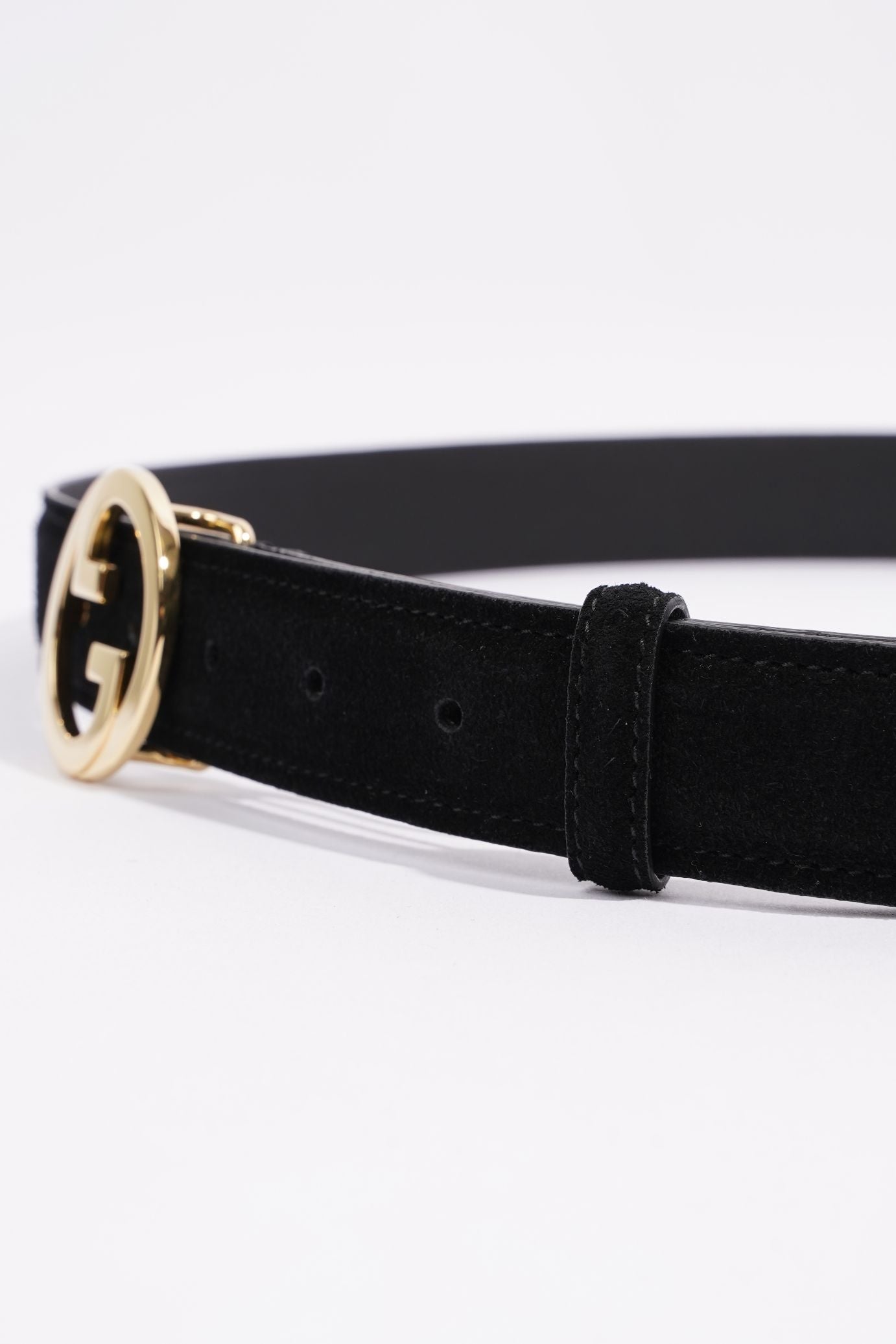 Gucci Blondie Belt Black Suede 105