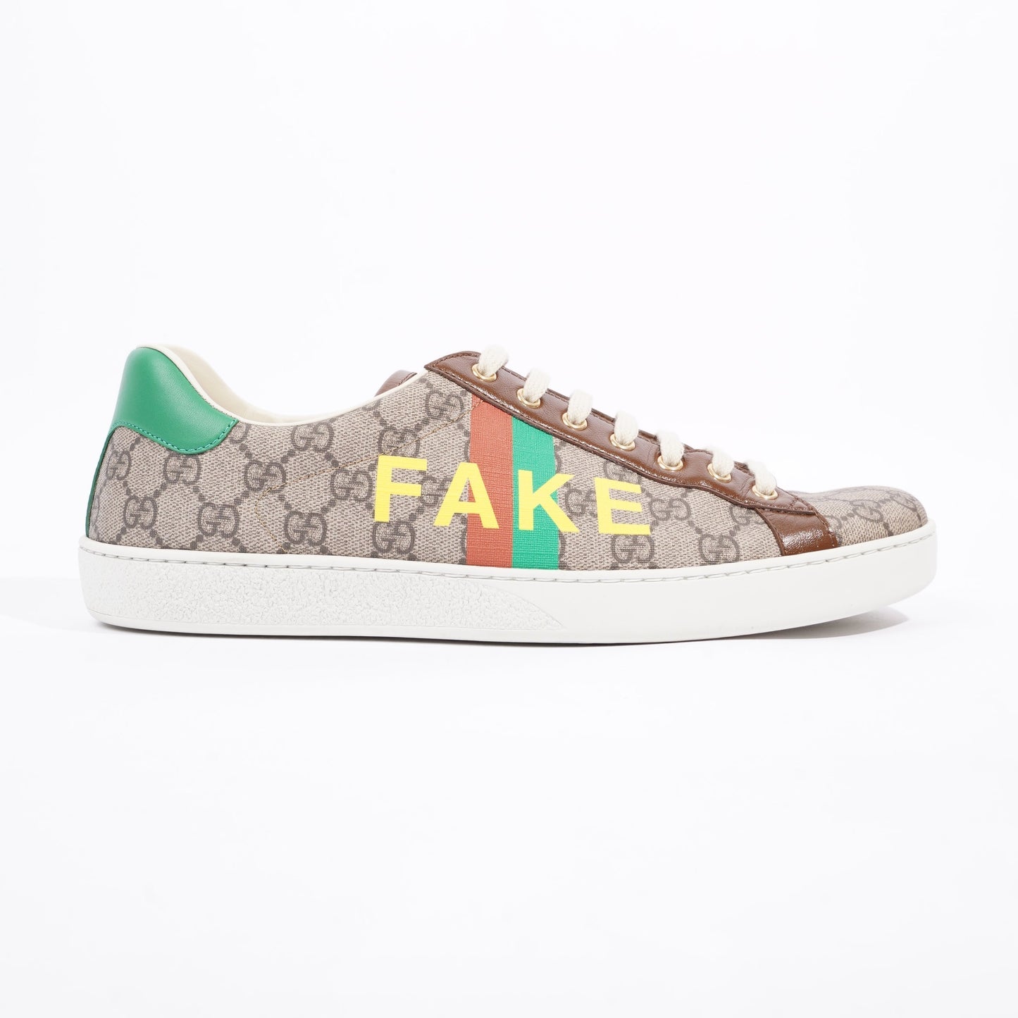 Gucci Mens Ace Not Fake Print Supreme / Red / Green EU 46 / UK 12