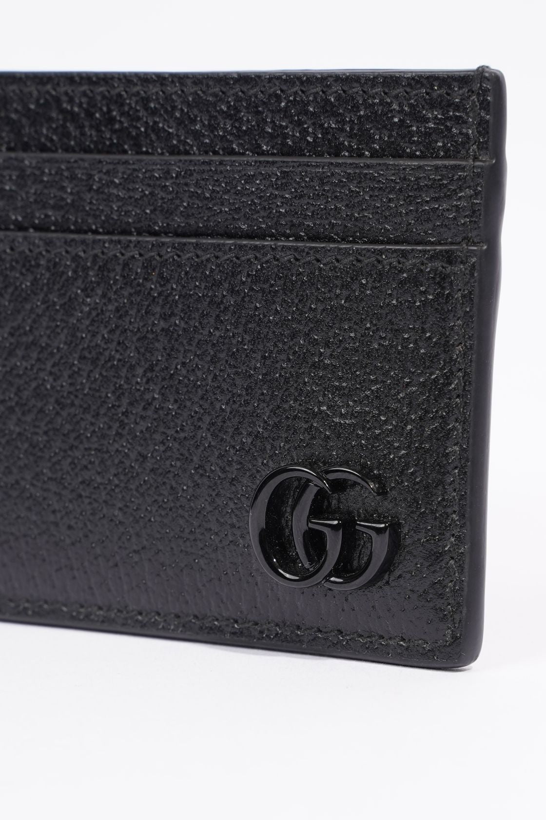 Gucci Mens Marmont Card Case Black Leather