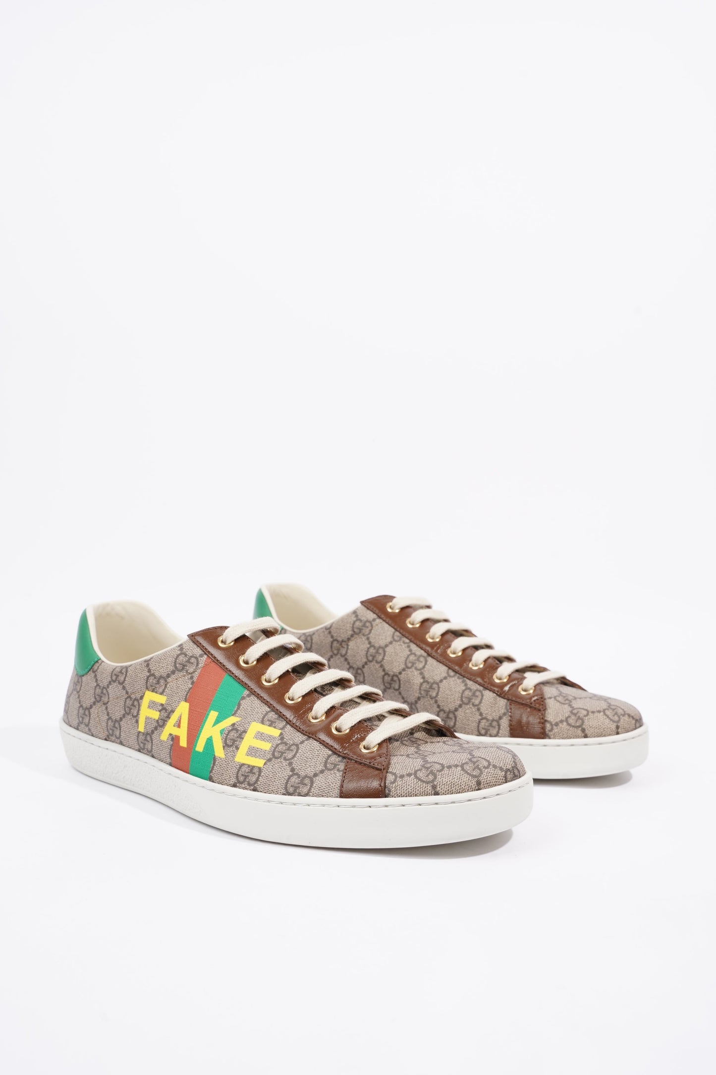 Gucci Mens Ace Not Fake Print Supreme / Red / Green EU 46 / UK 12