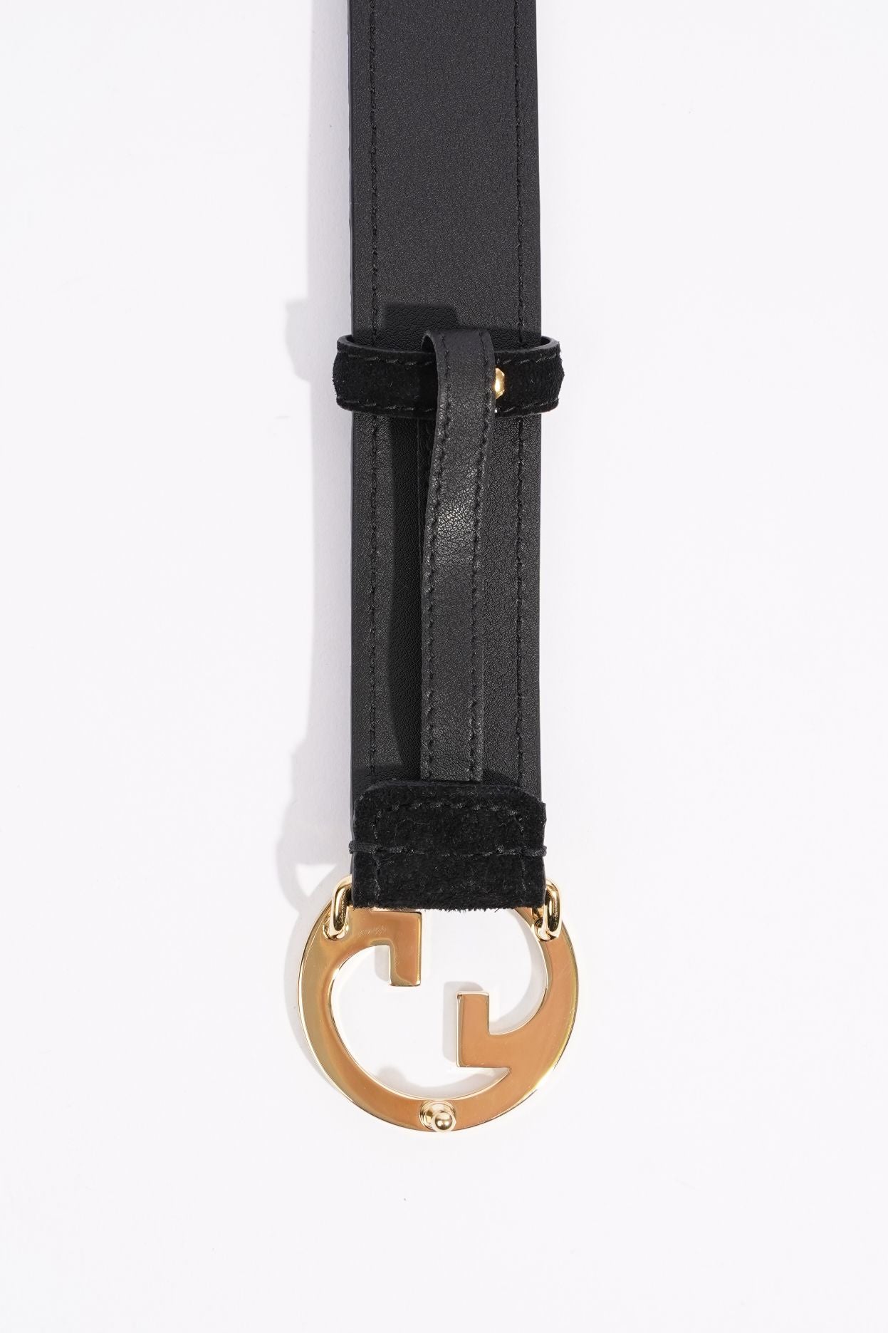 Gucci Blondie Belt Black Suede 105