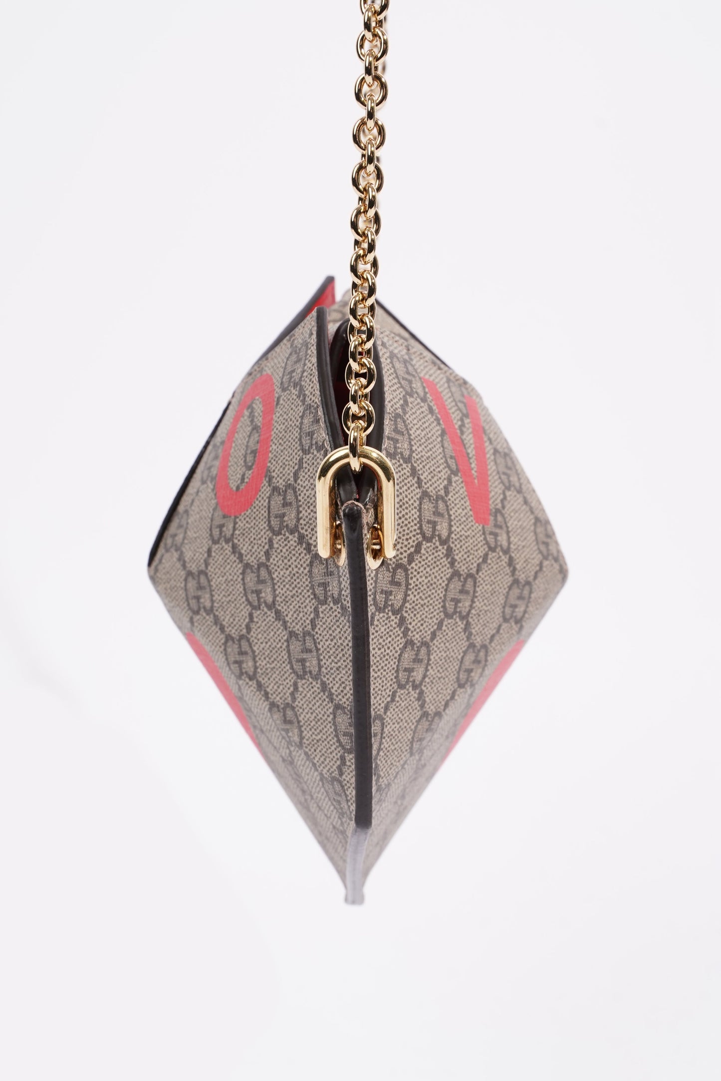 Gucci Small Heart Mini Chain Bag Supreme / Red