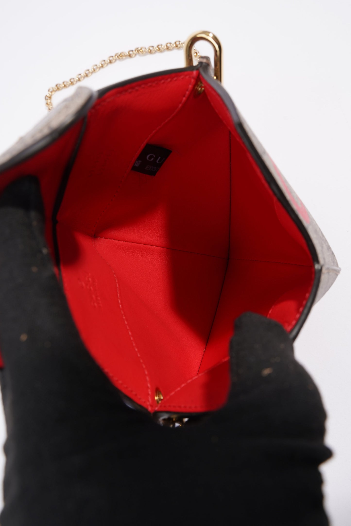 Gucci Small Heart Mini Chain Bag Supreme / Red