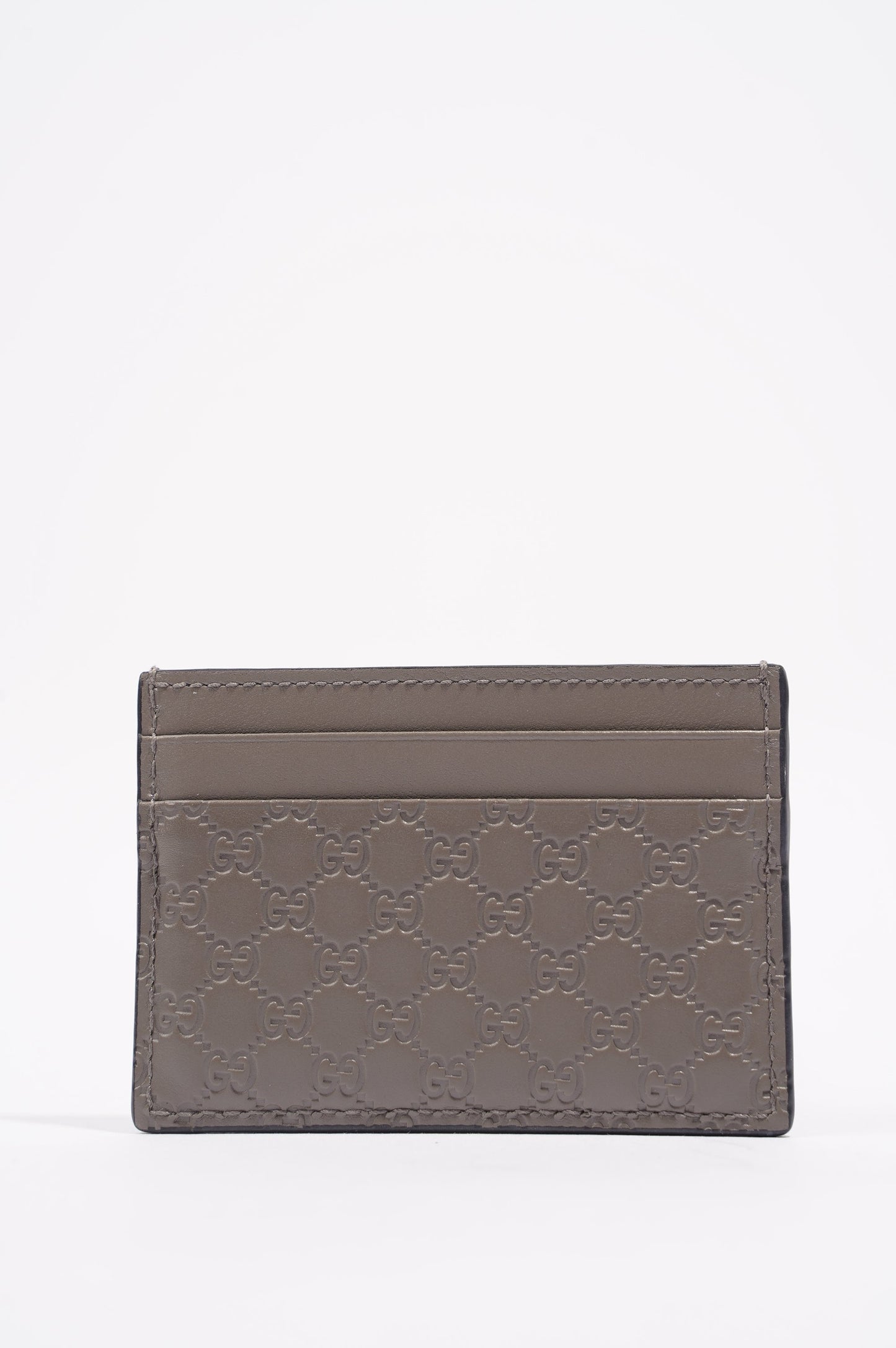 Gucci Womens Guccissima Card Holder Grey