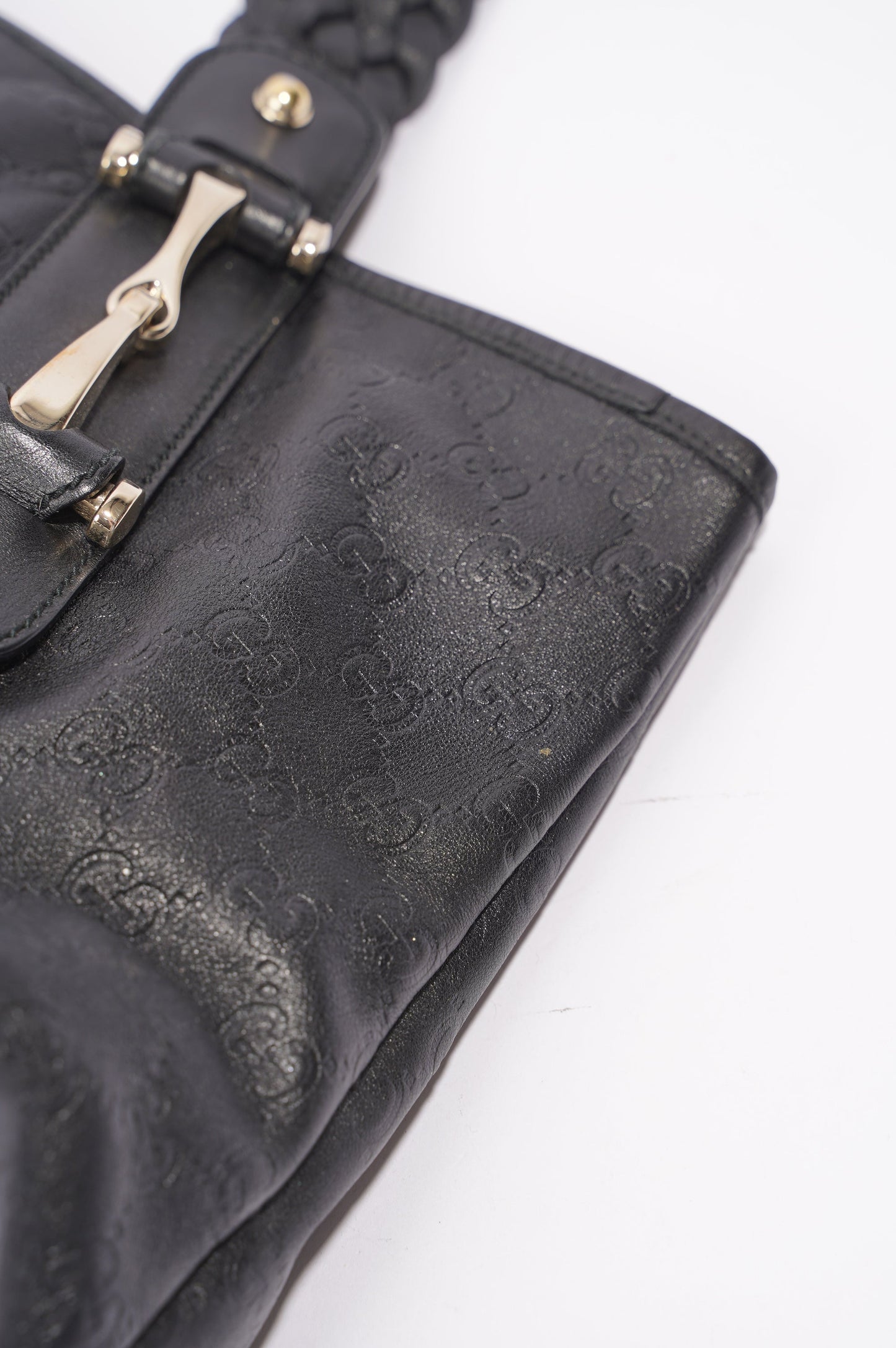 Gucci Womens Pelham Bag Black Leather