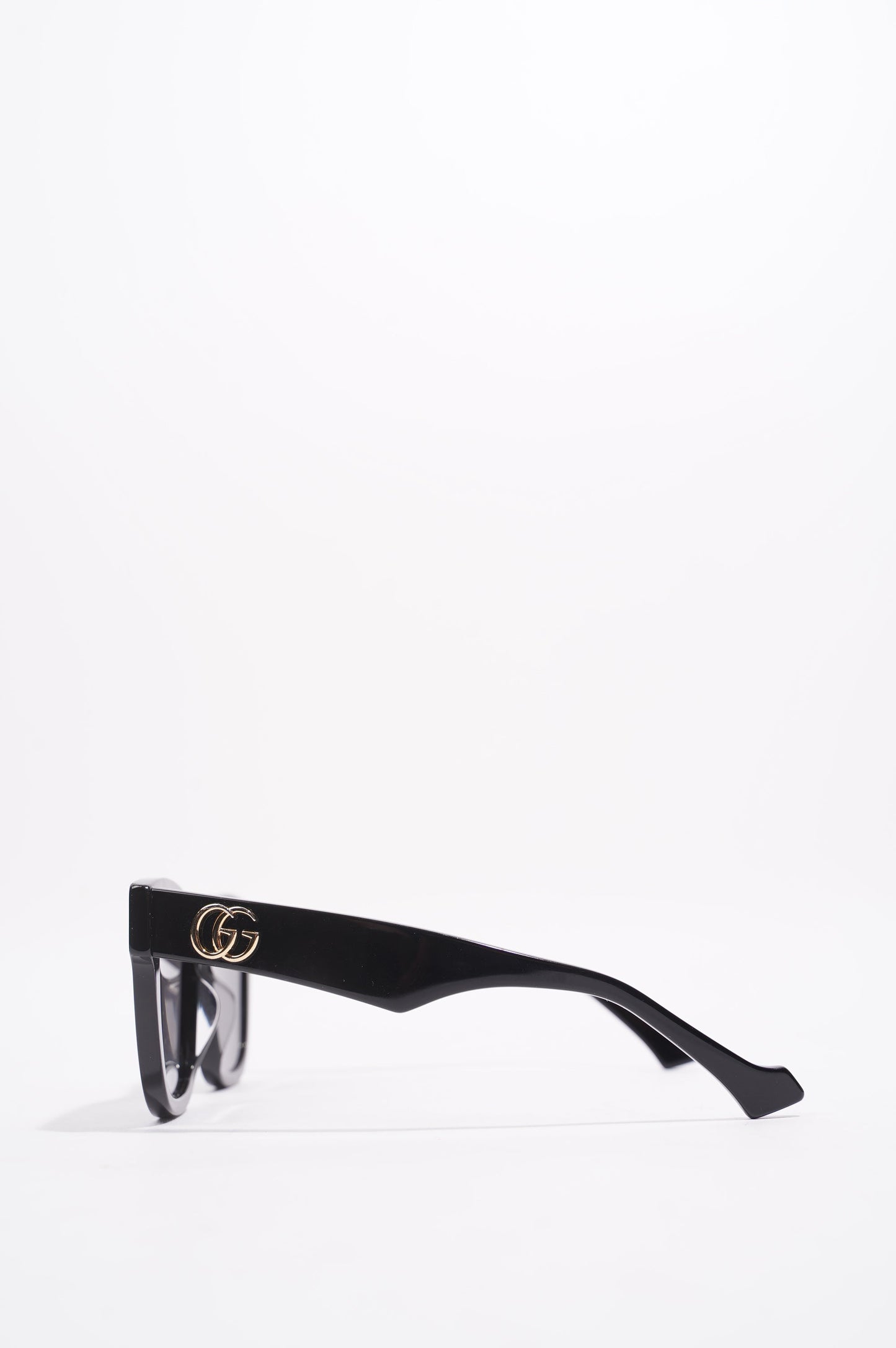 Gucci Womens Square Sunglasses Black Acetate 145