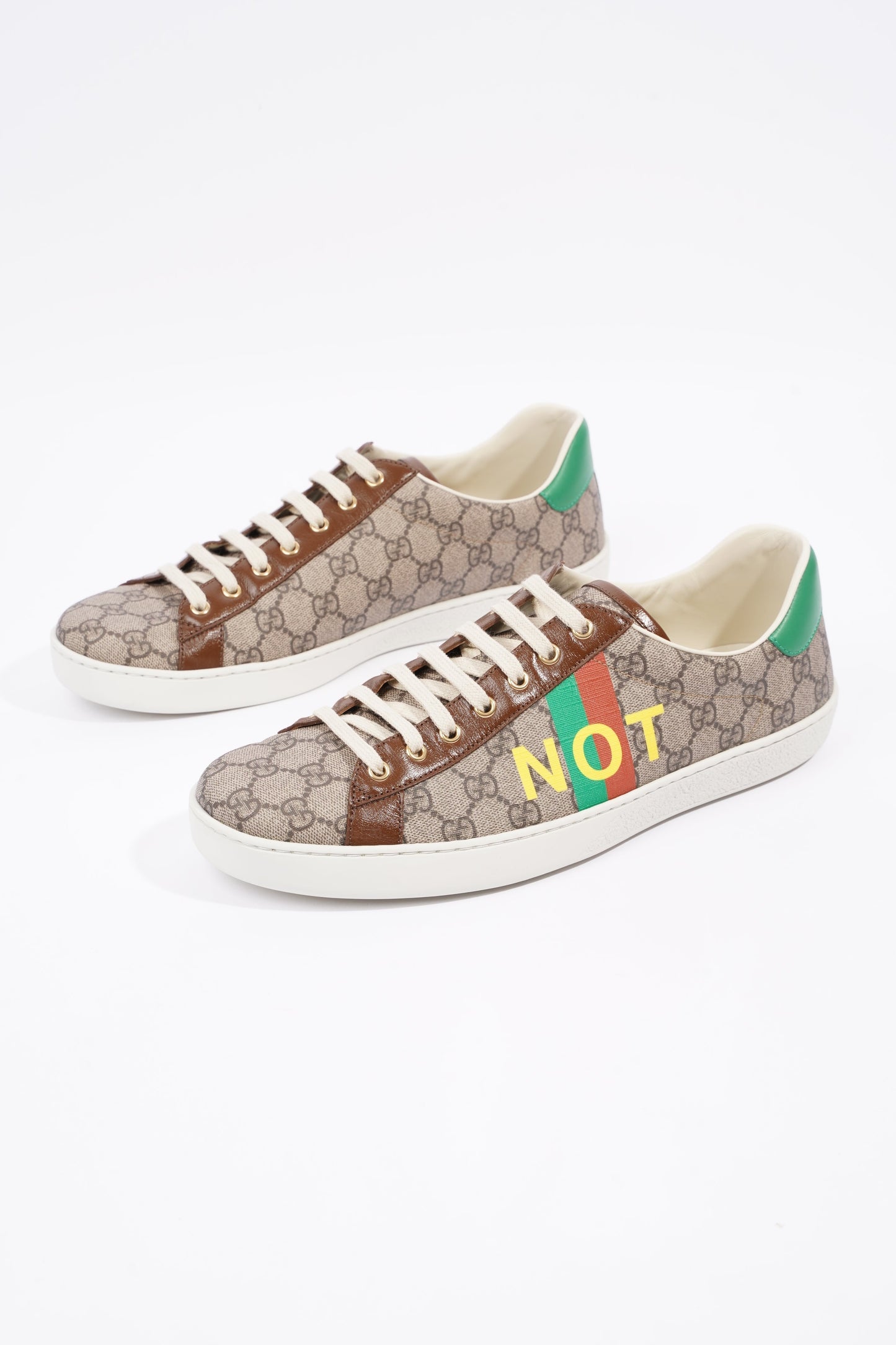 Gucci Mens Ace Not Fake Print Supreme / Red / Green EU 46 / UK 12