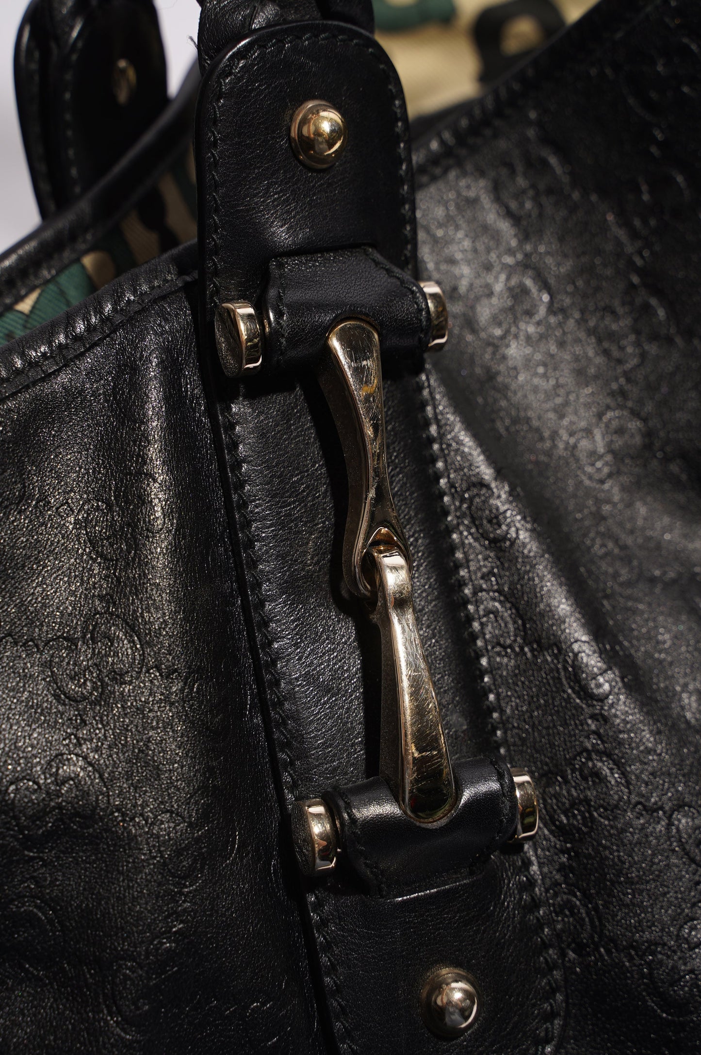 Gucci Womens Pelham Bag Black Leather
