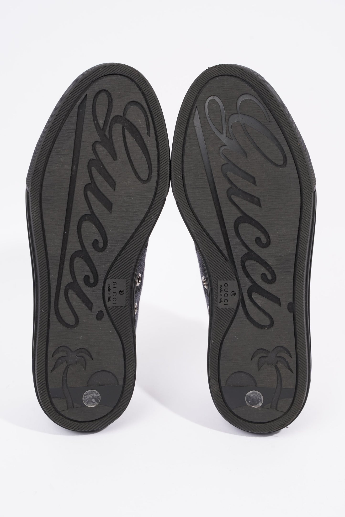 Gucci Womens GG Low Top Sneaker Black EU 34.5 / UK 1.5