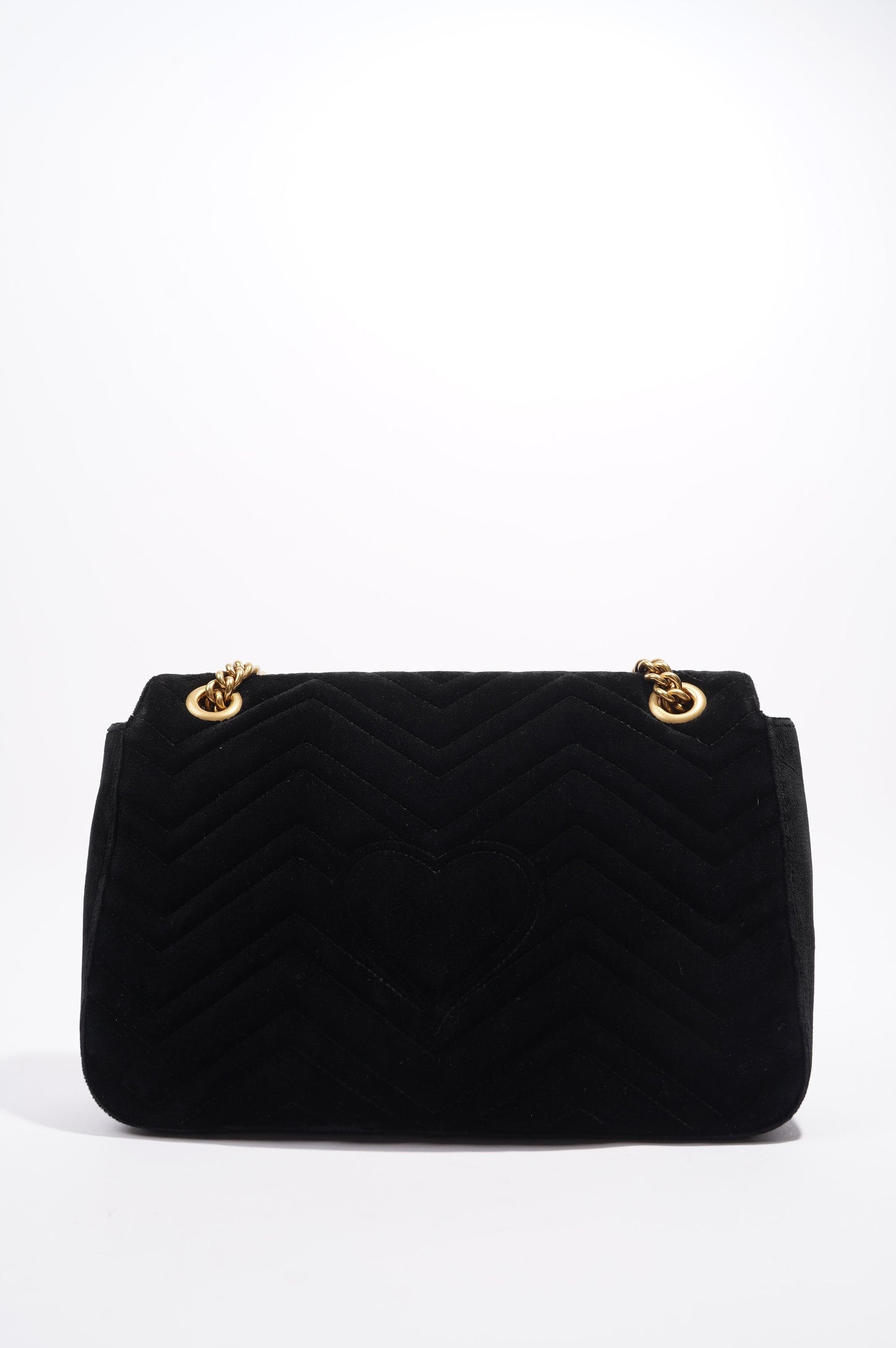 Gucci Mamont Loved Flap Black Embroidery / Velvet Medium